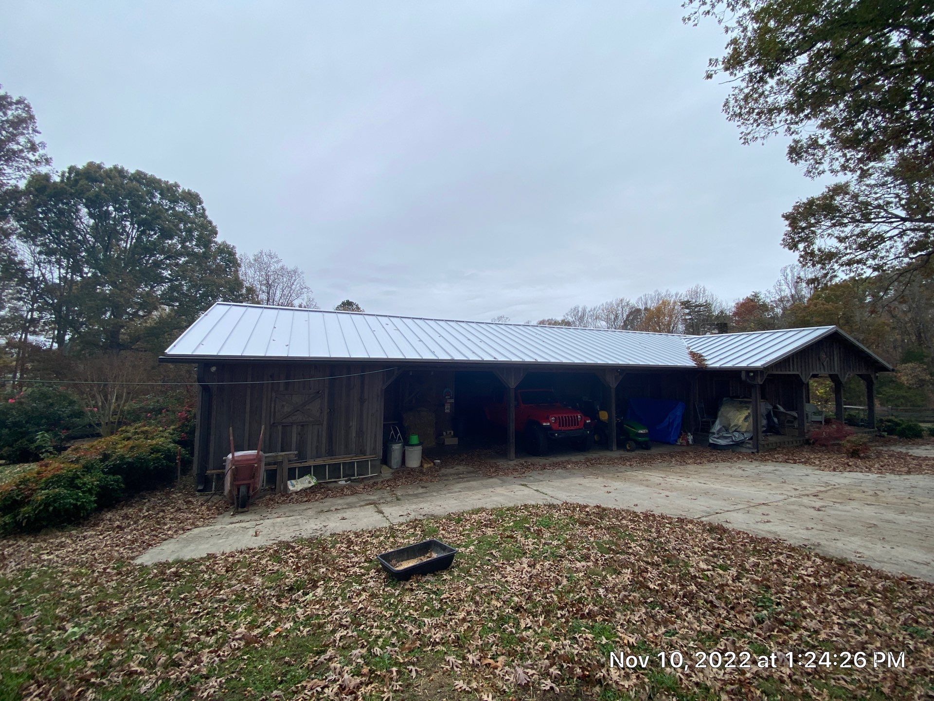 Beautiful Standing Seam Metal Roof by Just In Time Roofing and Restoration