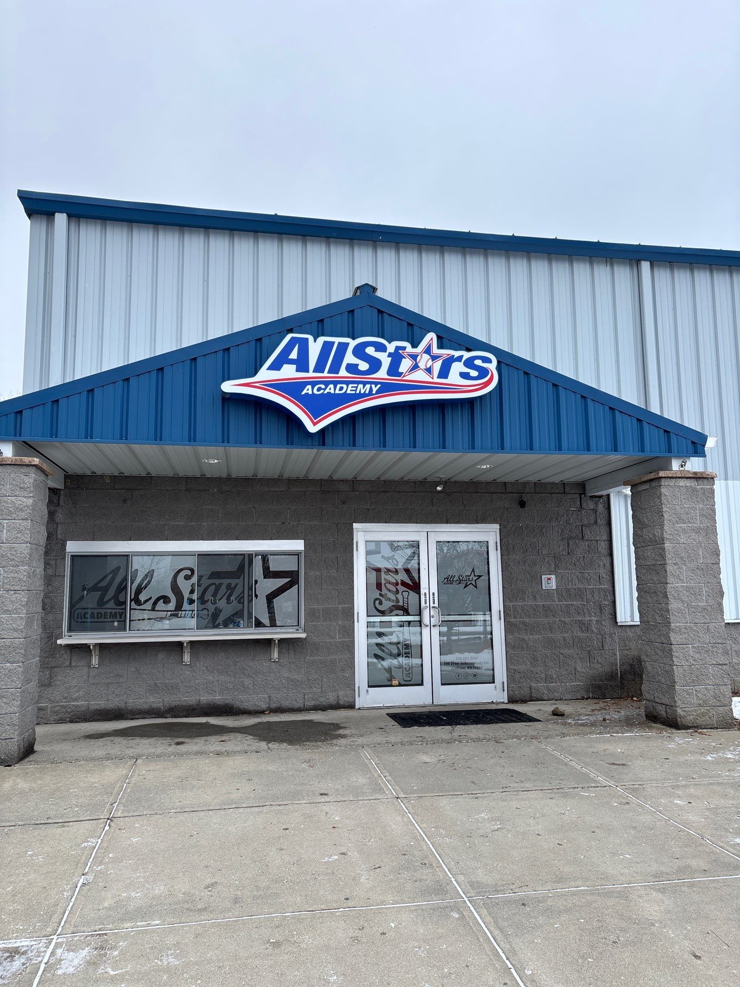 Allstars Academy Pylon and Building Signage Installation by FASTSIGNS of Saratoga Springs