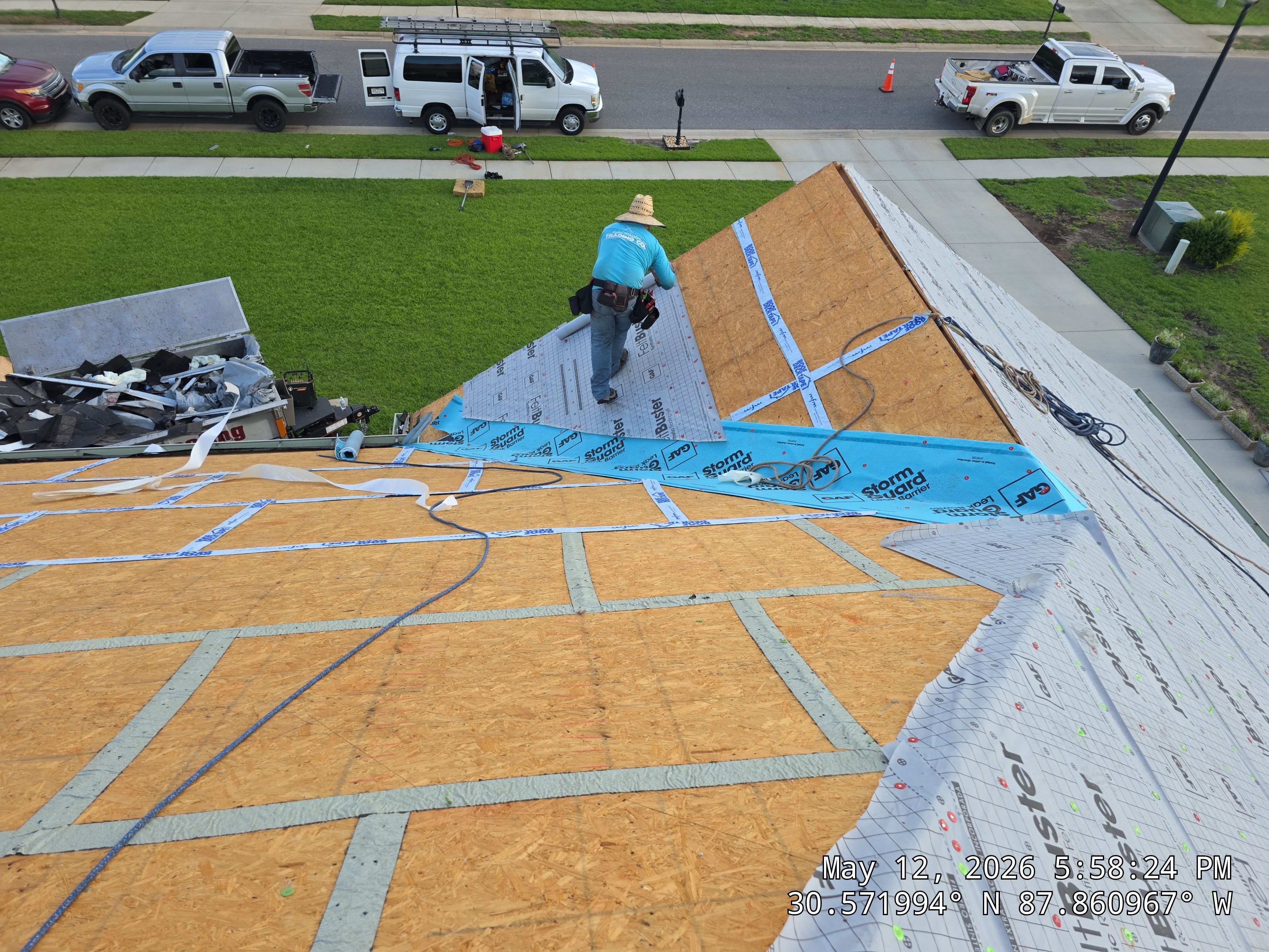 GAF Architectural Shingle Roof Replacement in Fairhope, Alabama by 4U Roofing