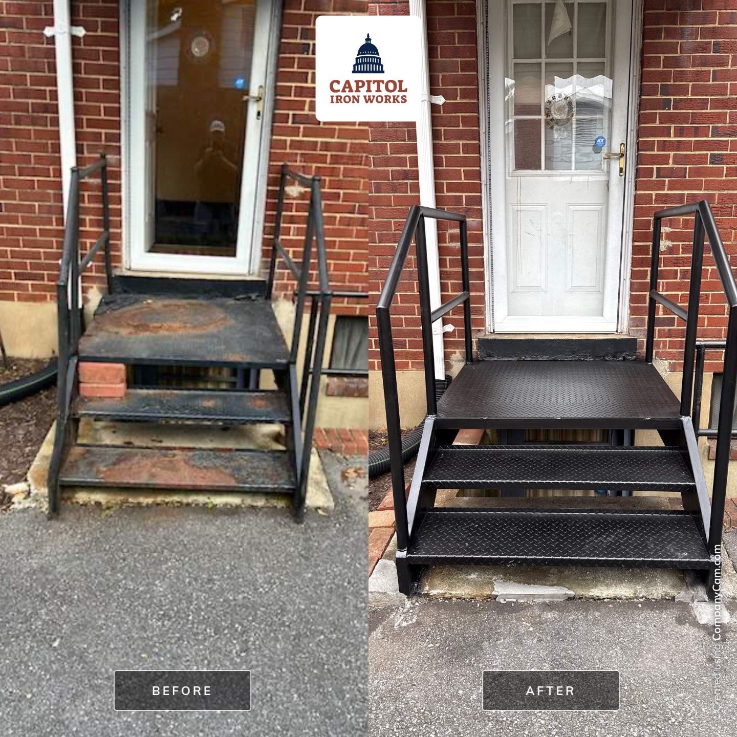 Structural Iron Staircase Replacement – Lanham, MD by Capitol Iron Works