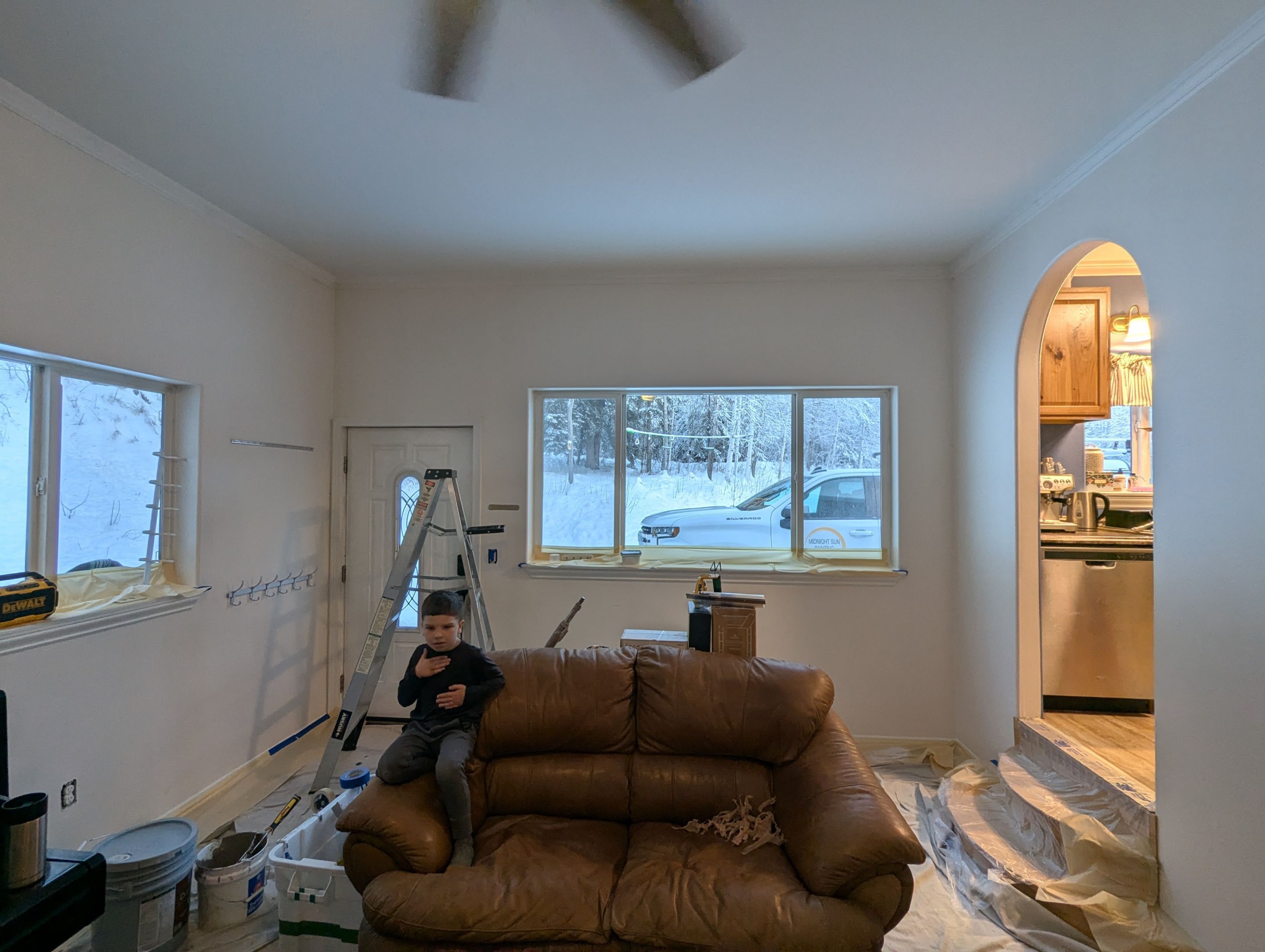 Living Room Interior Repaint by Midnight Sun Painting