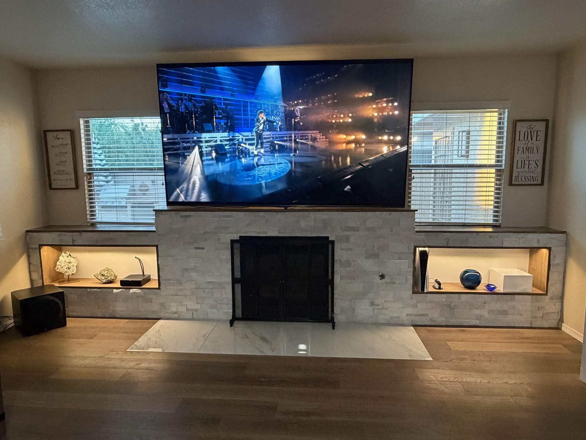 Meadview Fireplace Remodel by Workman Company LLC 