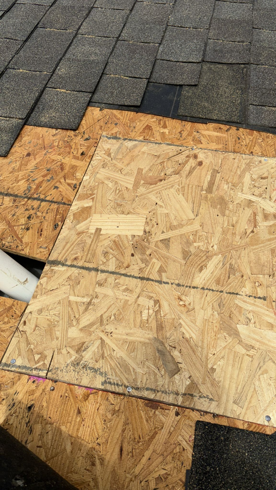 Hail Damage using Owen's Corning Duration (Lifetime) Shingles by Roof Repair Company