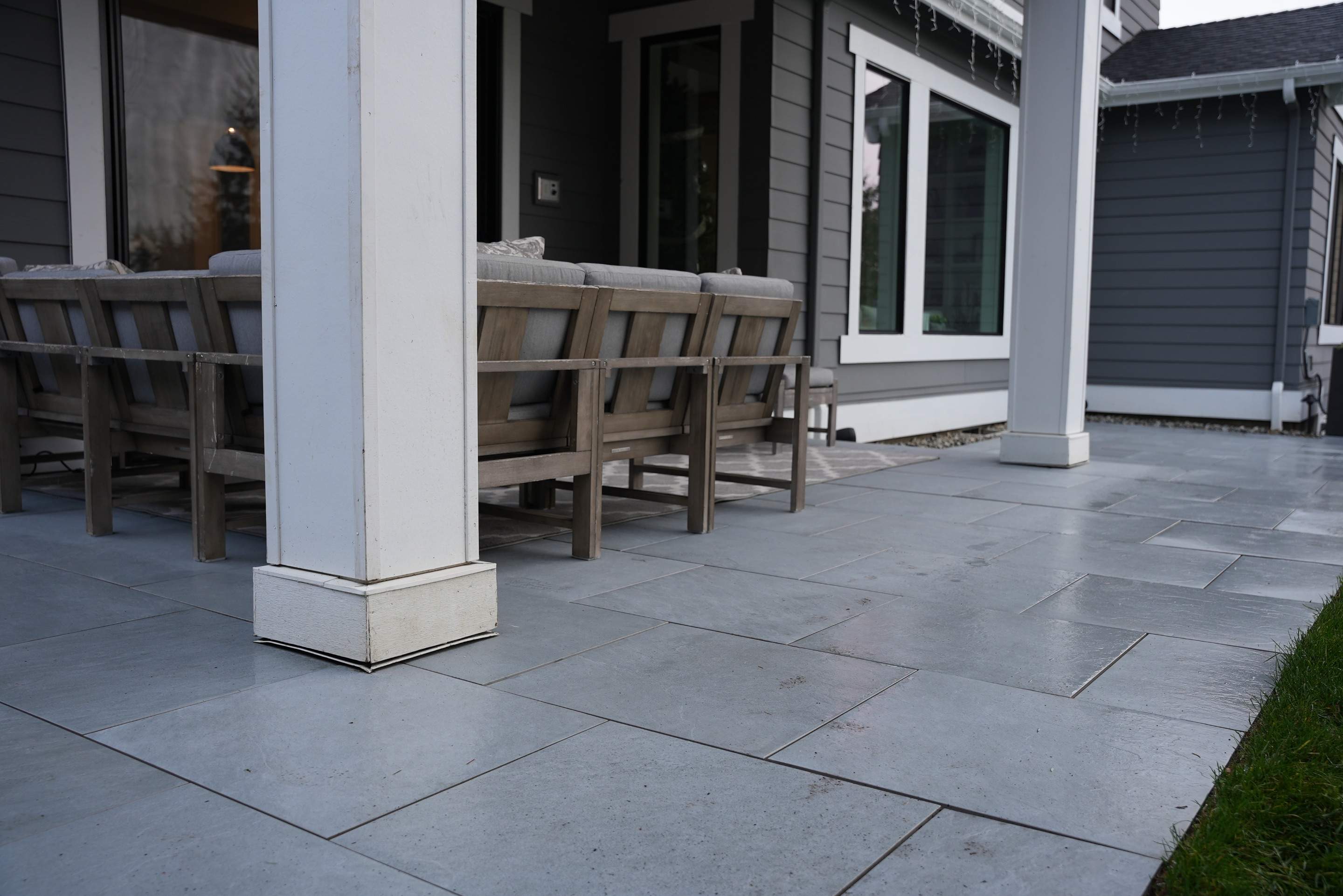 Hardscaping Back Patio Landscape Project  by Jireh Asphalt & Concrete Inc 