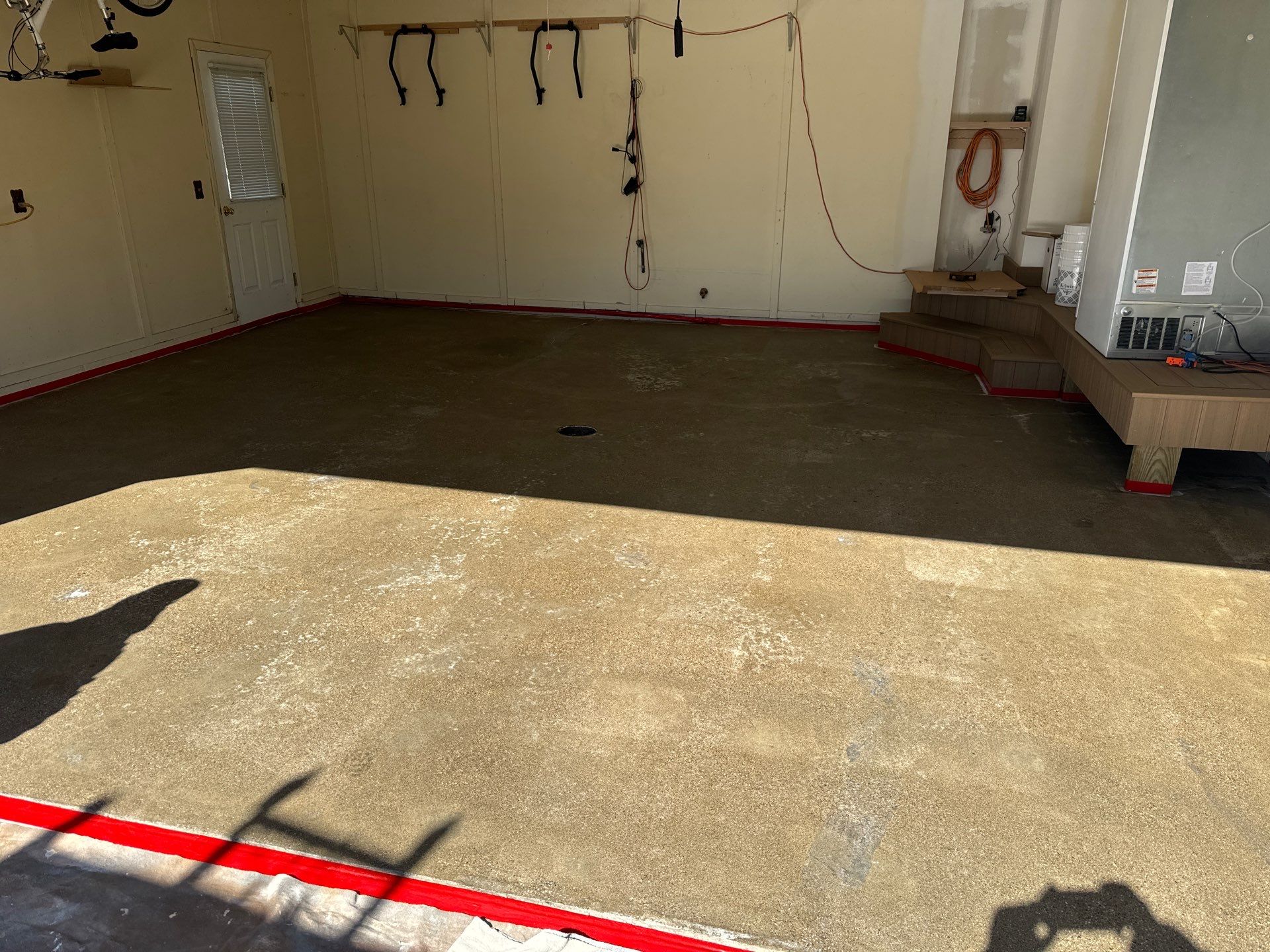 Garage and patio epoxy floor by Gordon Painting