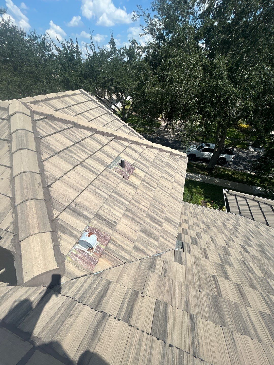 Concrete Tile Roof Repair and Gutter Maintenance in Orlando by Fortified Roofing Solutions Corp.