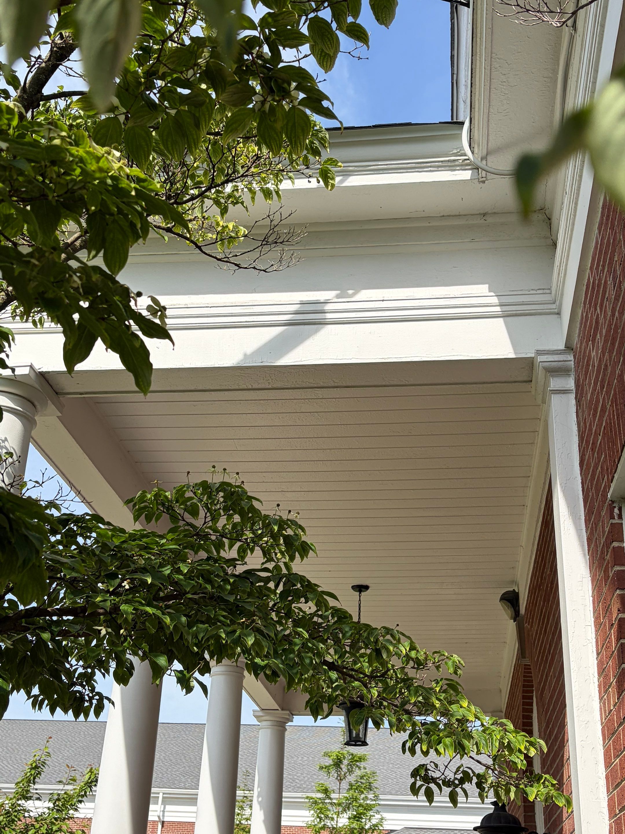 Commercial Wood Trim Restoration and Gutter Replacement in Birmingham by Top Shelf Painter