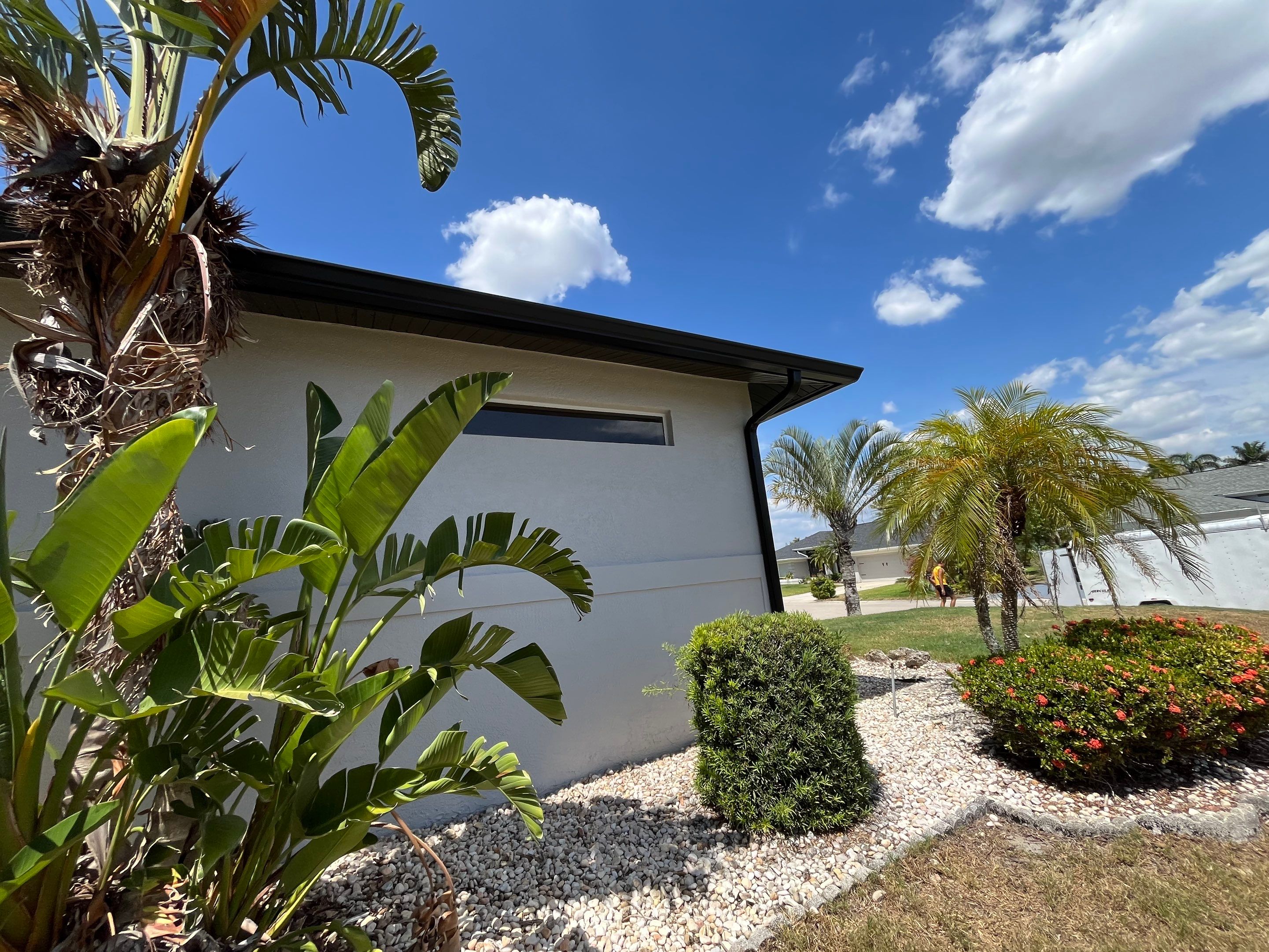 New Soffit and Fascia and Gutters in North Fort Myers FL by Gutter Professors