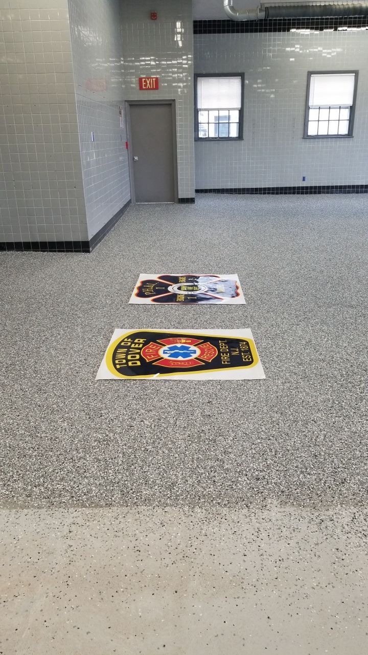 Dover Firehouse with their new Smoke Floor! by Spectrum Painting, LLC