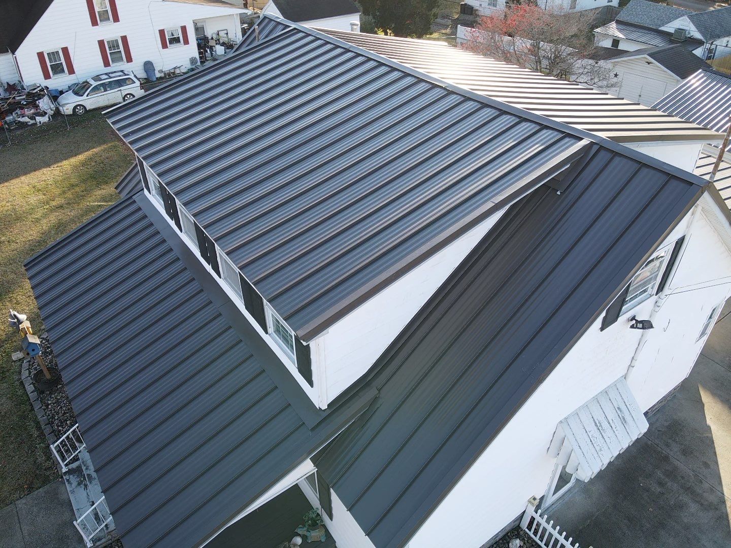 Residential Roofing Installation using Standing Seam Metal - 4766 by Rainstoppers Roofing