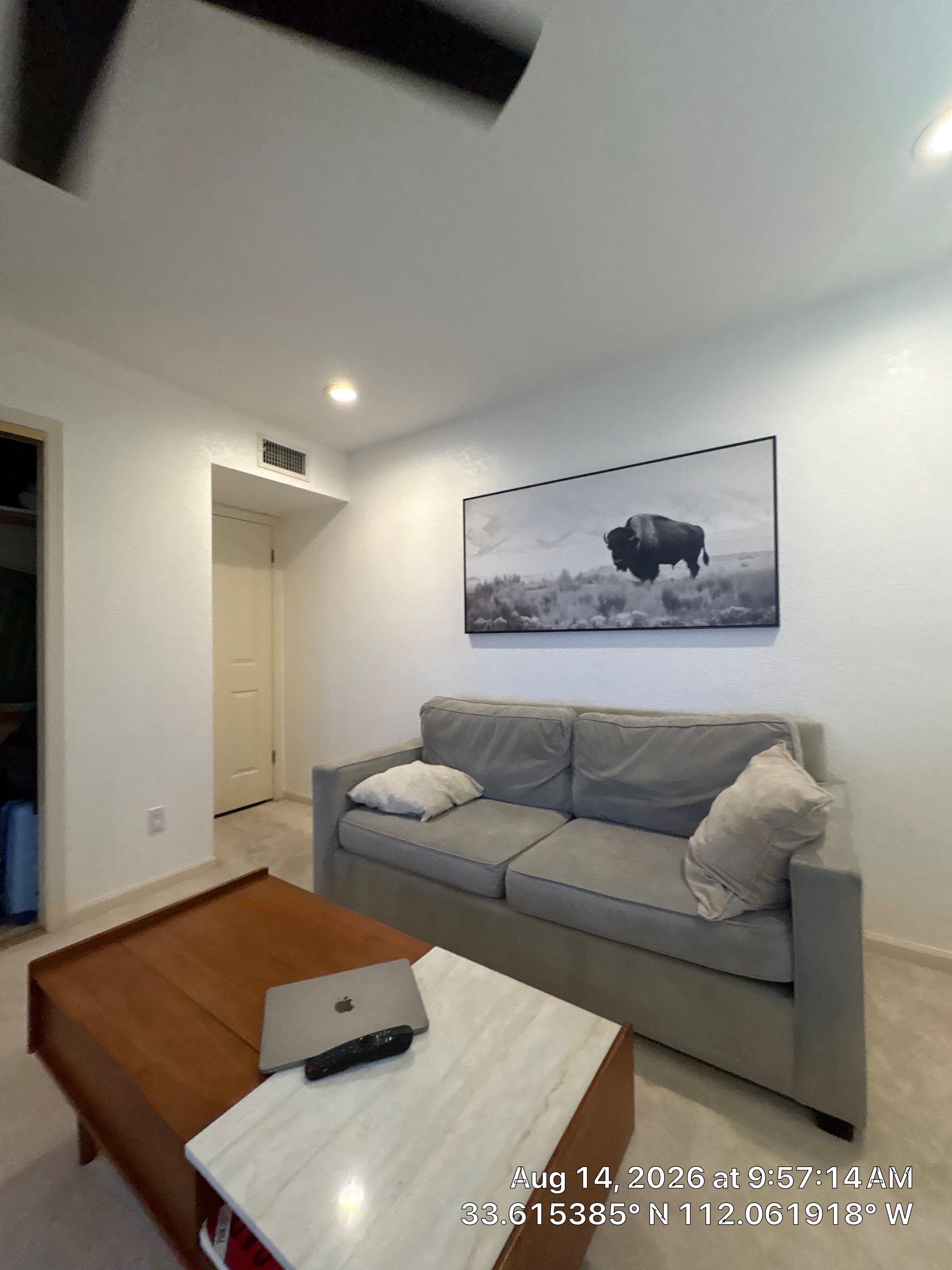 Custom Home Office and Media Wall Installation in Phoenix by CompanyCam Sales Demo