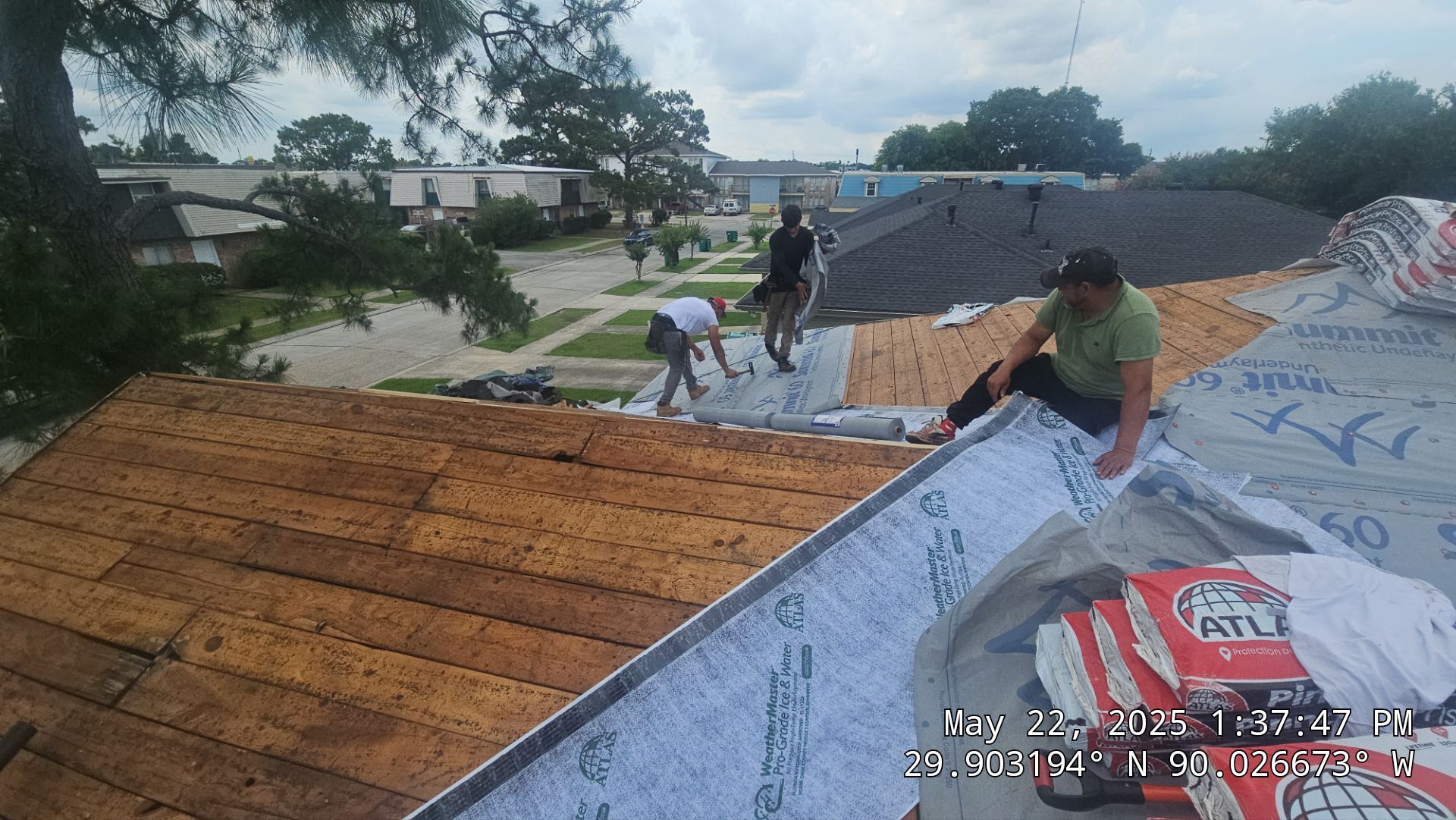 Project in Terrytown by Robertson Roofing & Siding Inc
