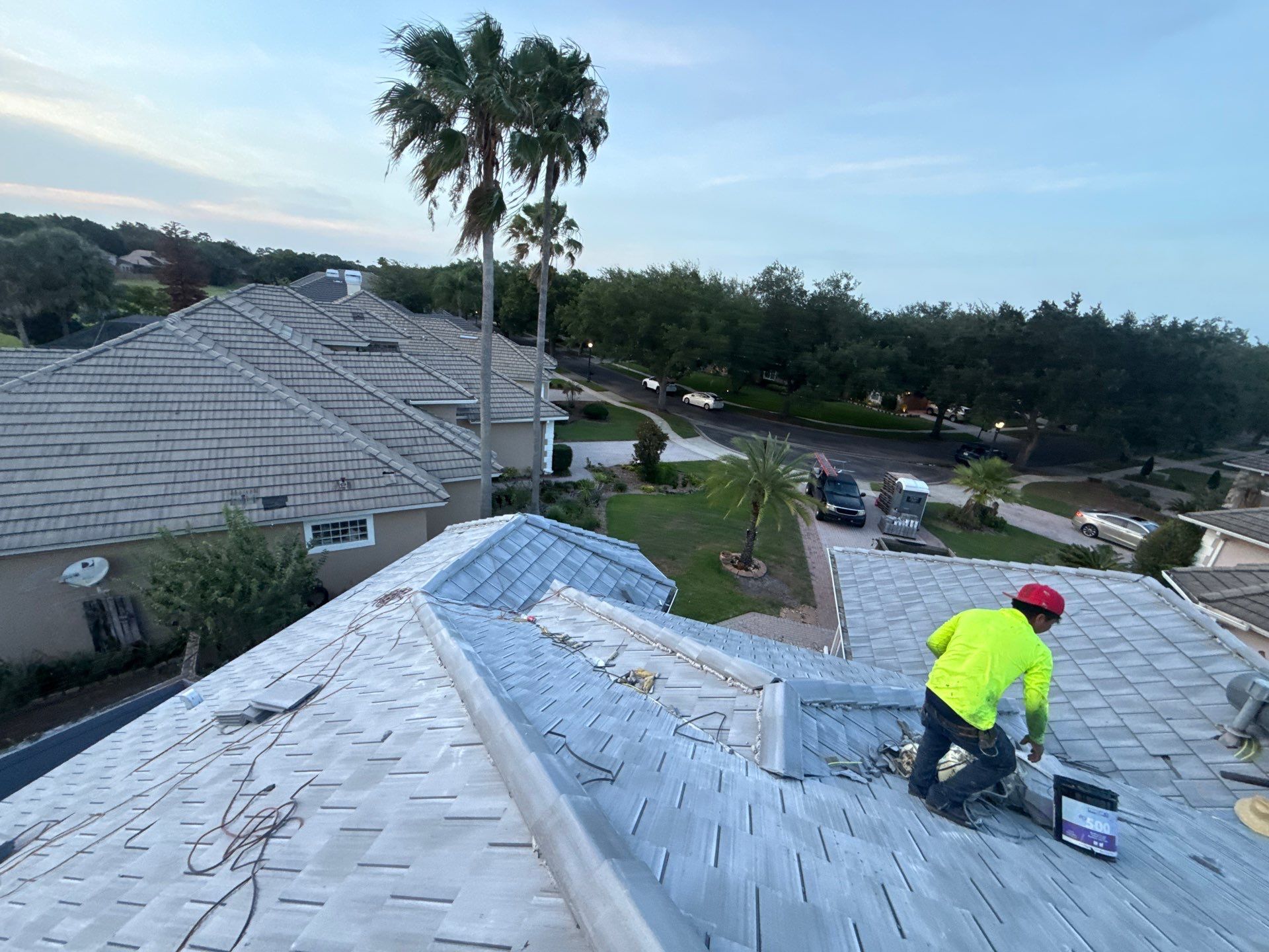 Concrete Tile Roof Replacement Using Polystick TU Plus in Orlando by Fortified Roofing Solutions Corp.