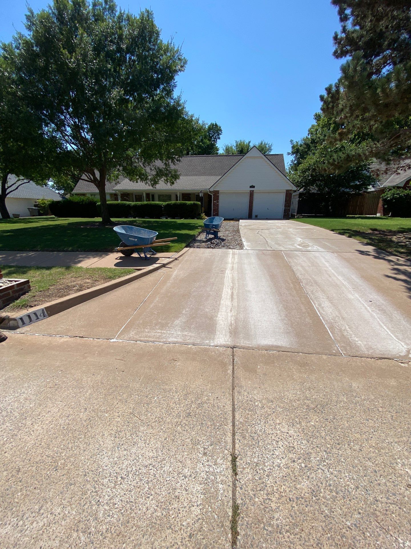 Concrete Driveway using Concrete  by Clays Services Inc