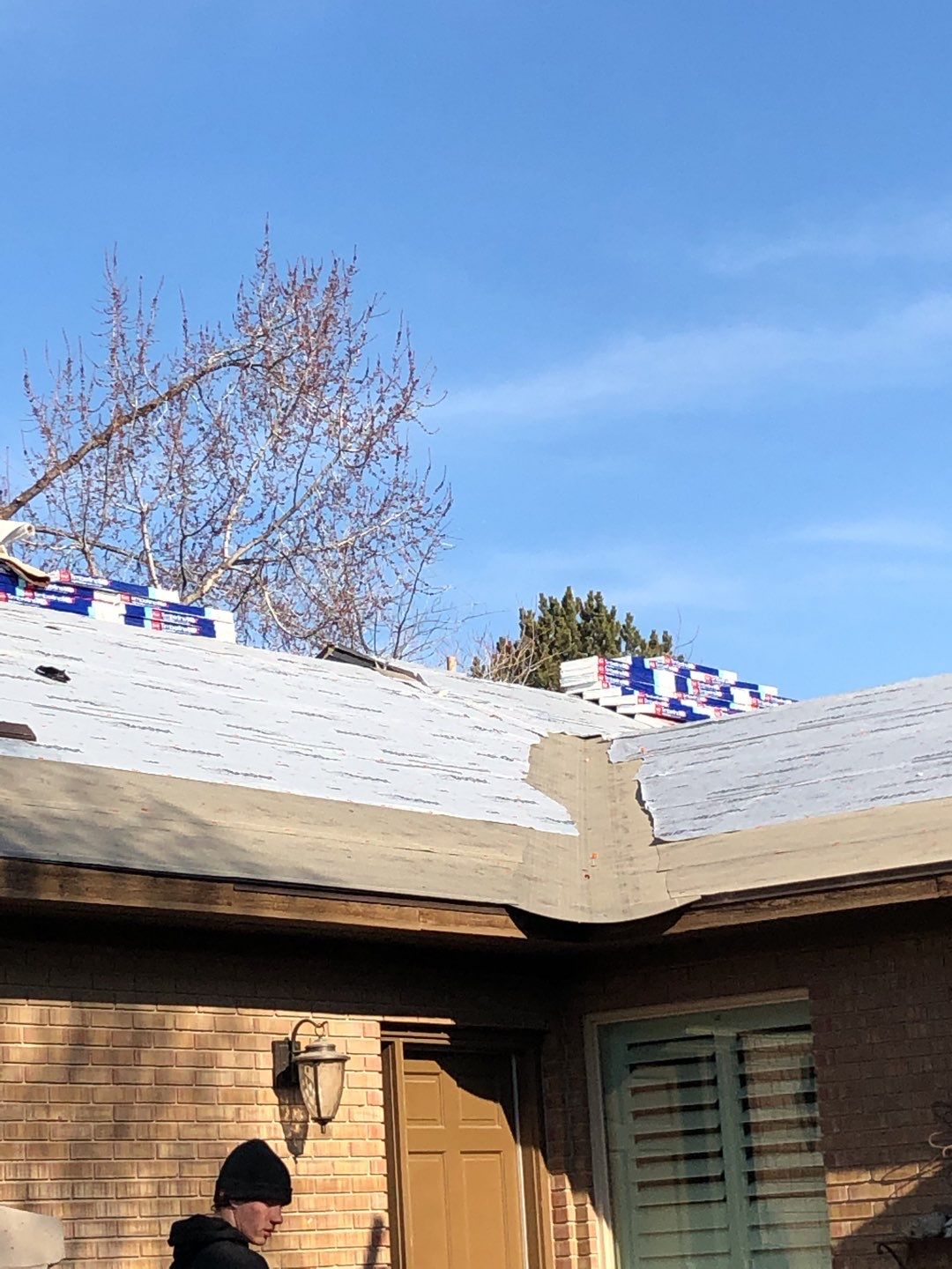 Storm Damaged Roof using GAF Timberline HDZ - Lifetime Shingle by The Roof Doctor