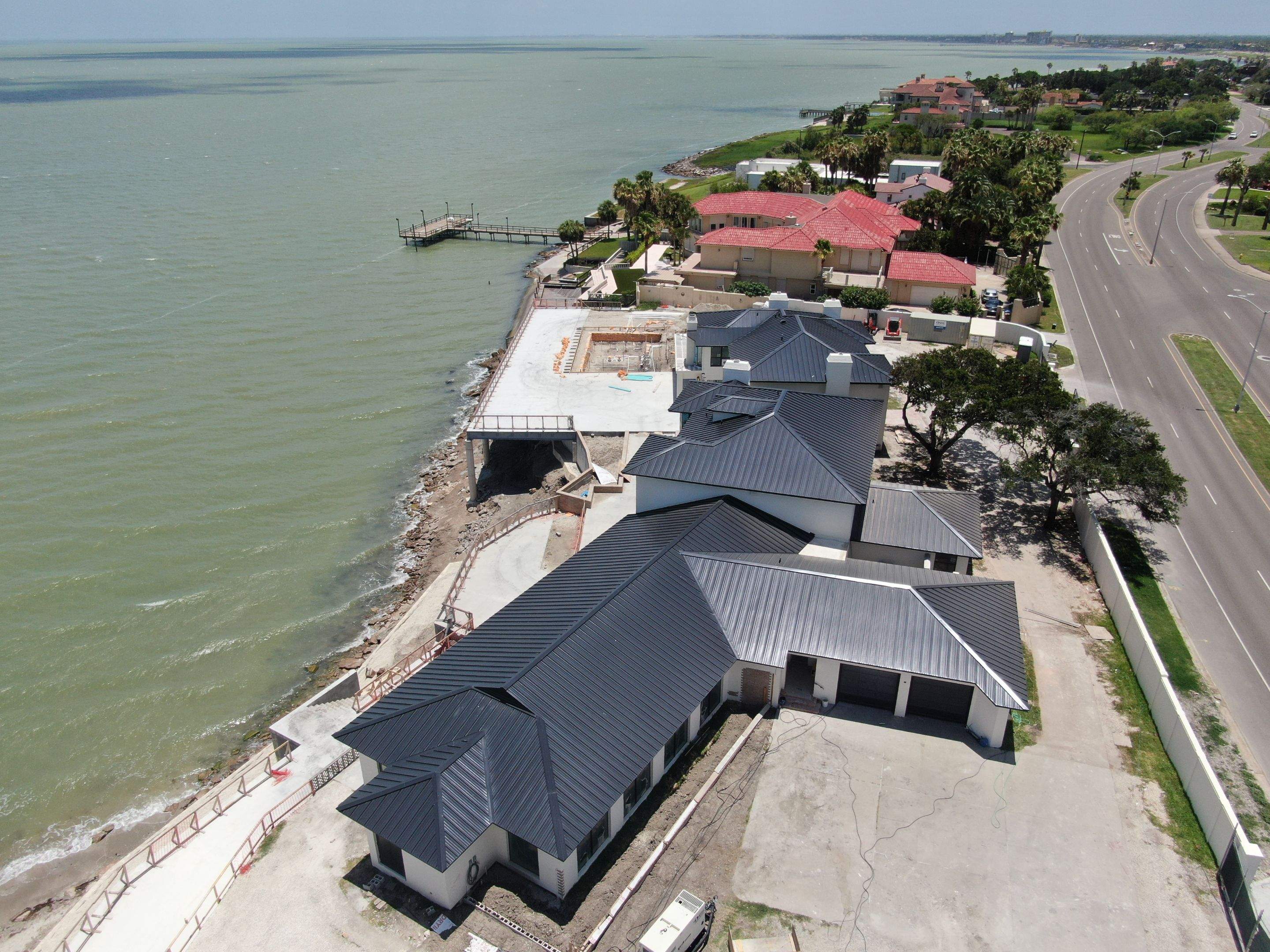 Megalodon Metal Roof on Corpus Bay by Bayfront Roofing and Construction