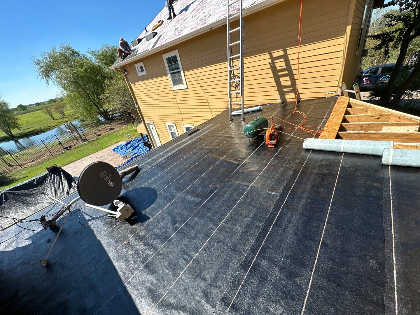 Residential Roofing Installation using Owen's Corning Duration (Lifetime) Shingles by Roof Repair Company