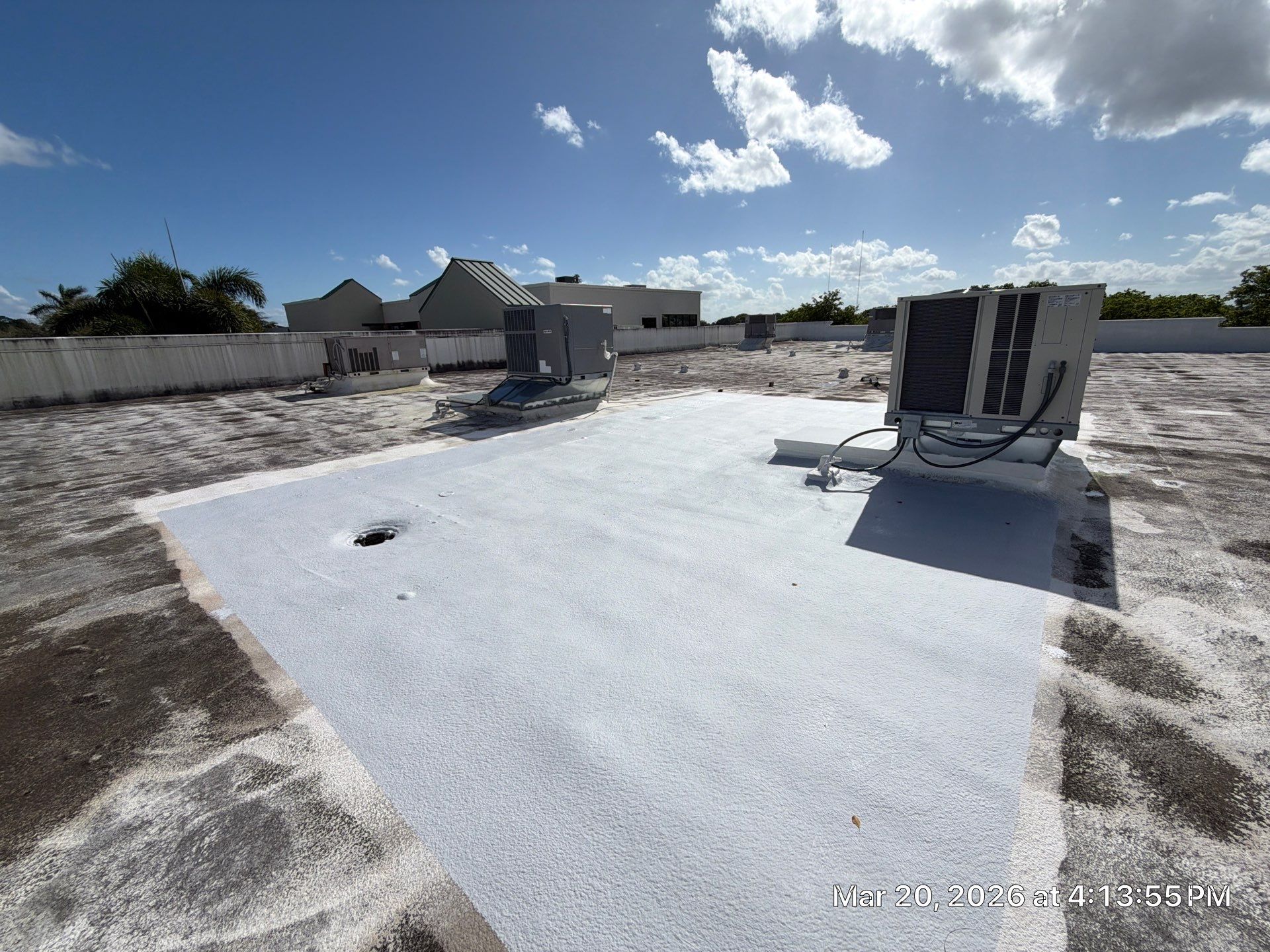 Commercial Flat Roof Restoration and Elastomeric Waterproofing in Delray Beach by Roof King LLC