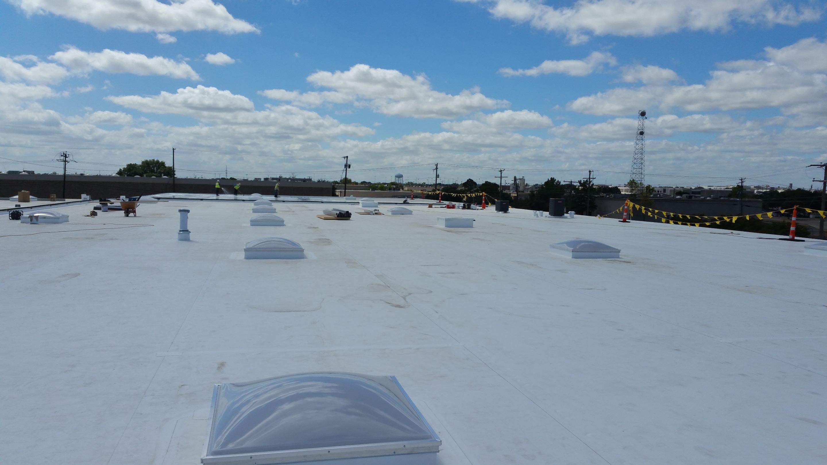Massive Storm Damage Project - Factory in Arlington by First United Roofing & Construction