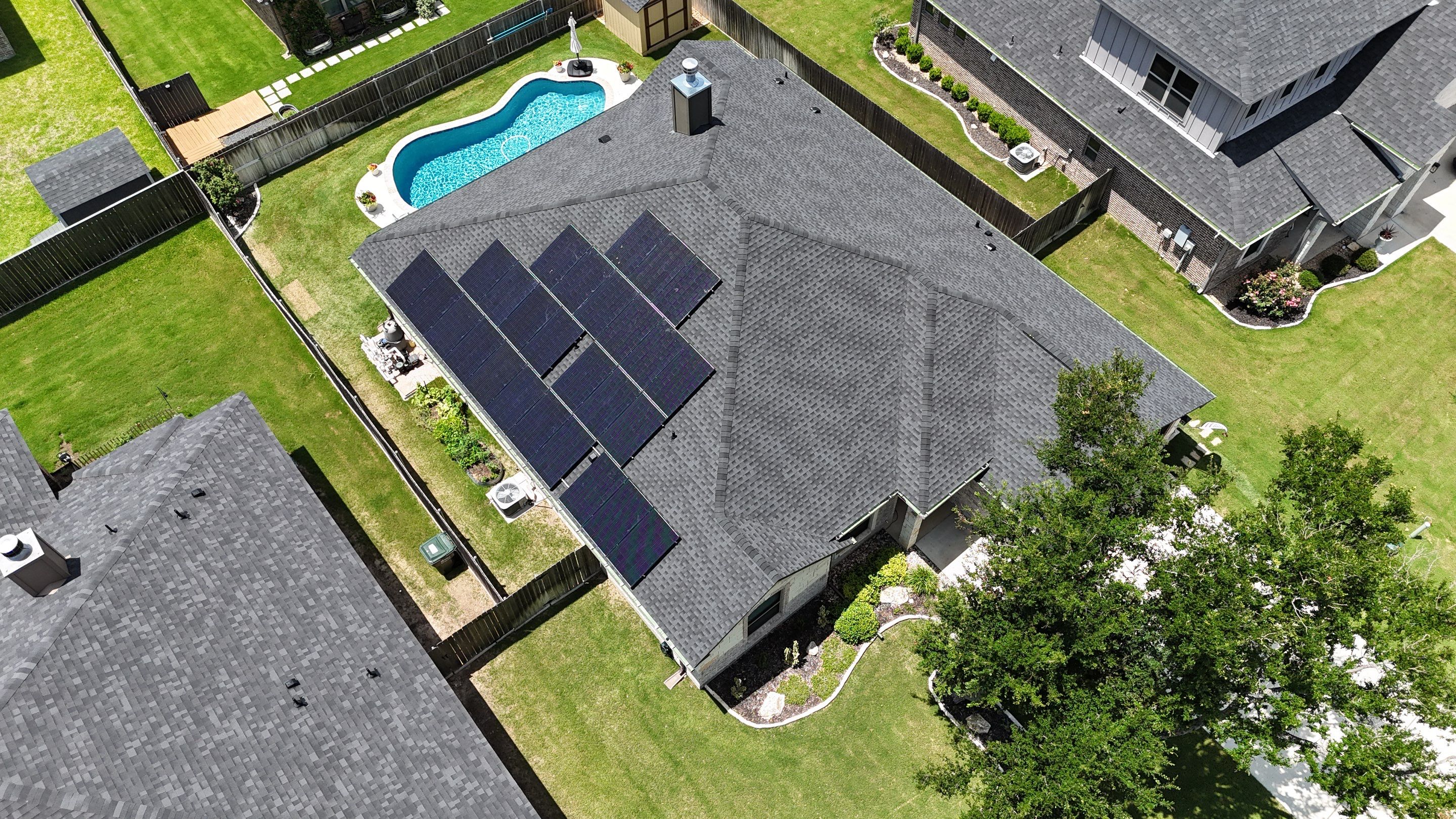 Temple TX — Hail Damage Roof Replacement & Solar Detach and Reset, South Temple by ROAM Roof & Solar