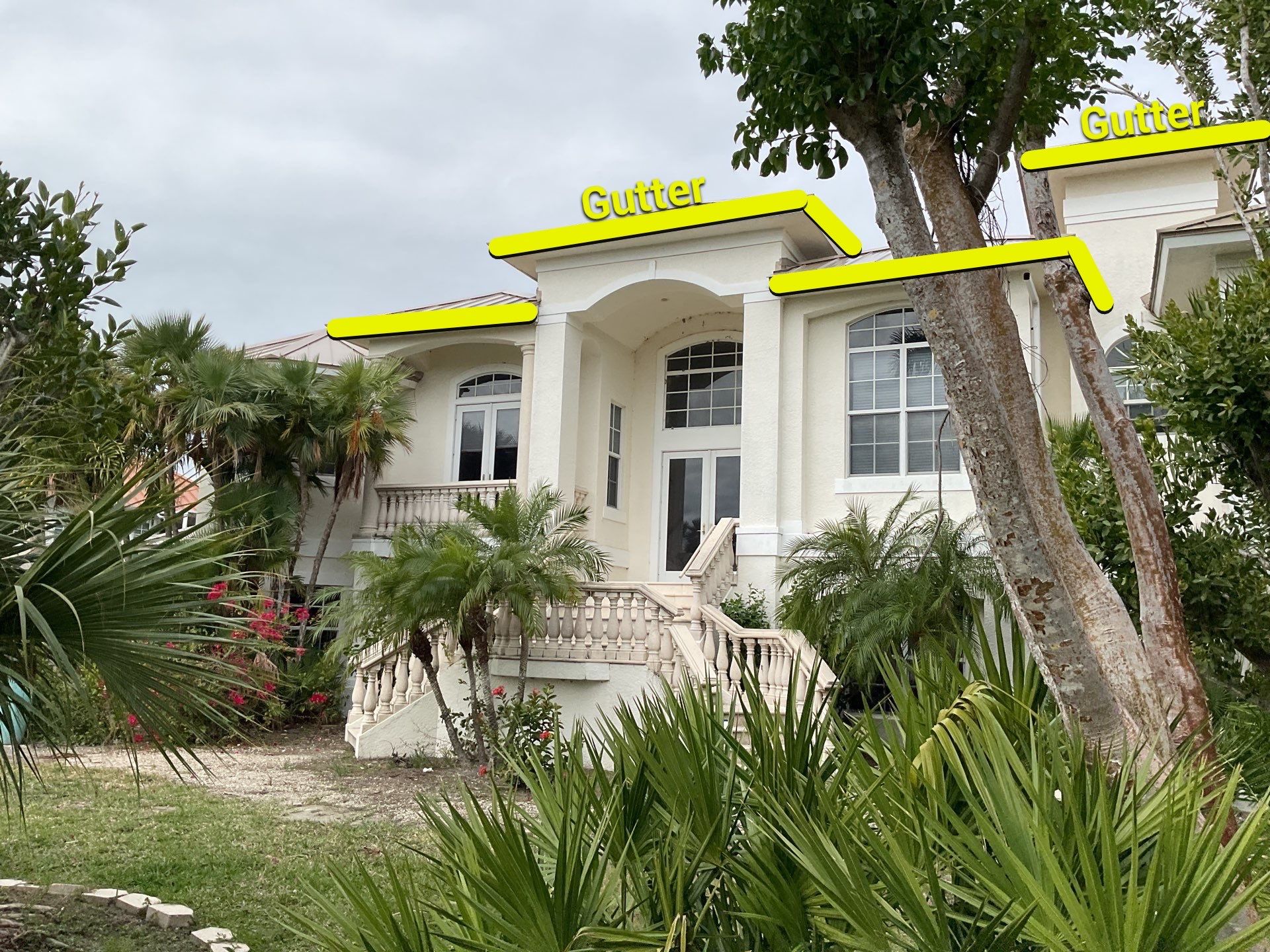 Commercial Gutters for Resorts in Sanibel FL by Gutter Professors