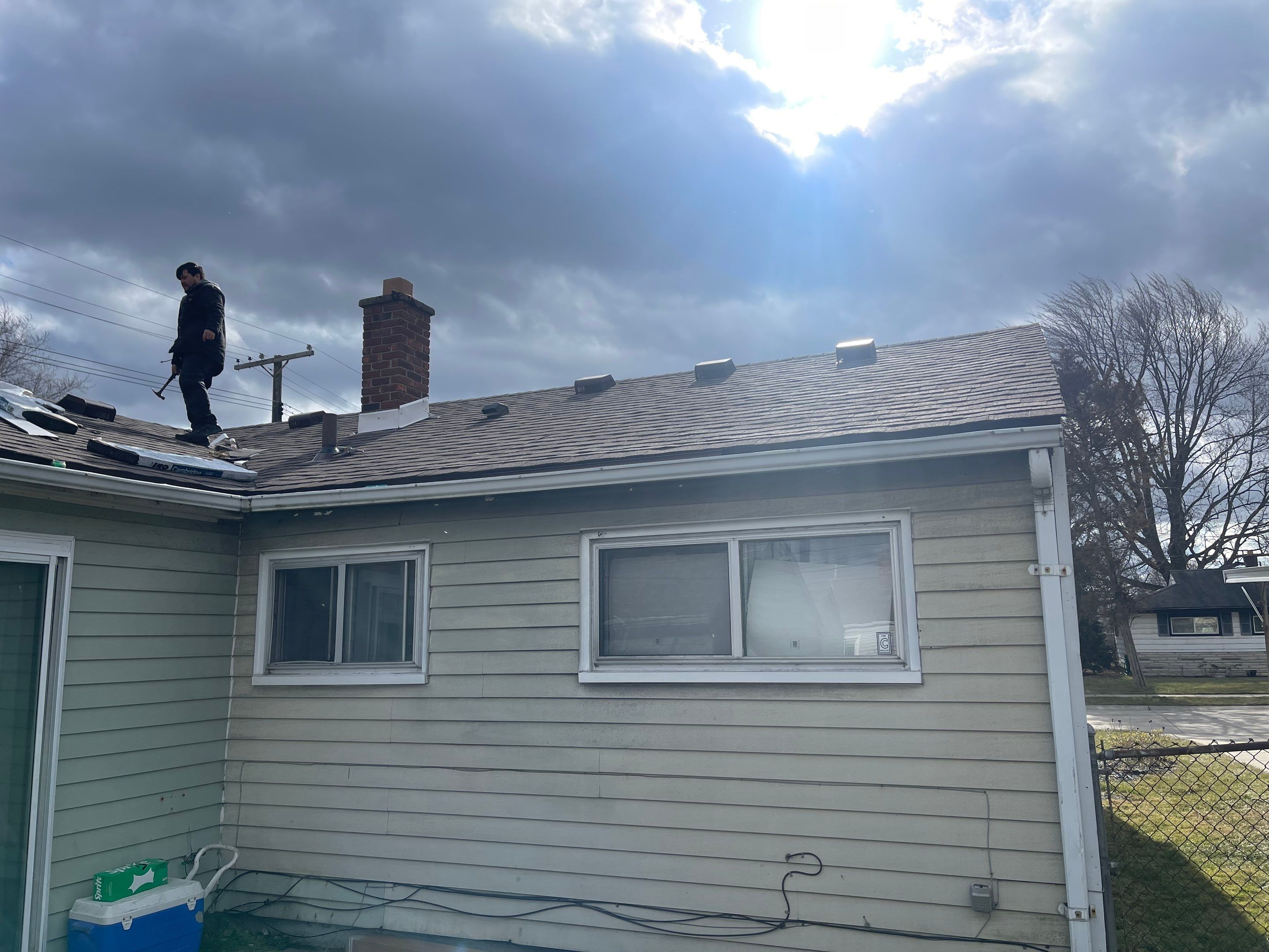 Residential Roofing Installation using IKO Dual Brown by JNR Roofing LLC