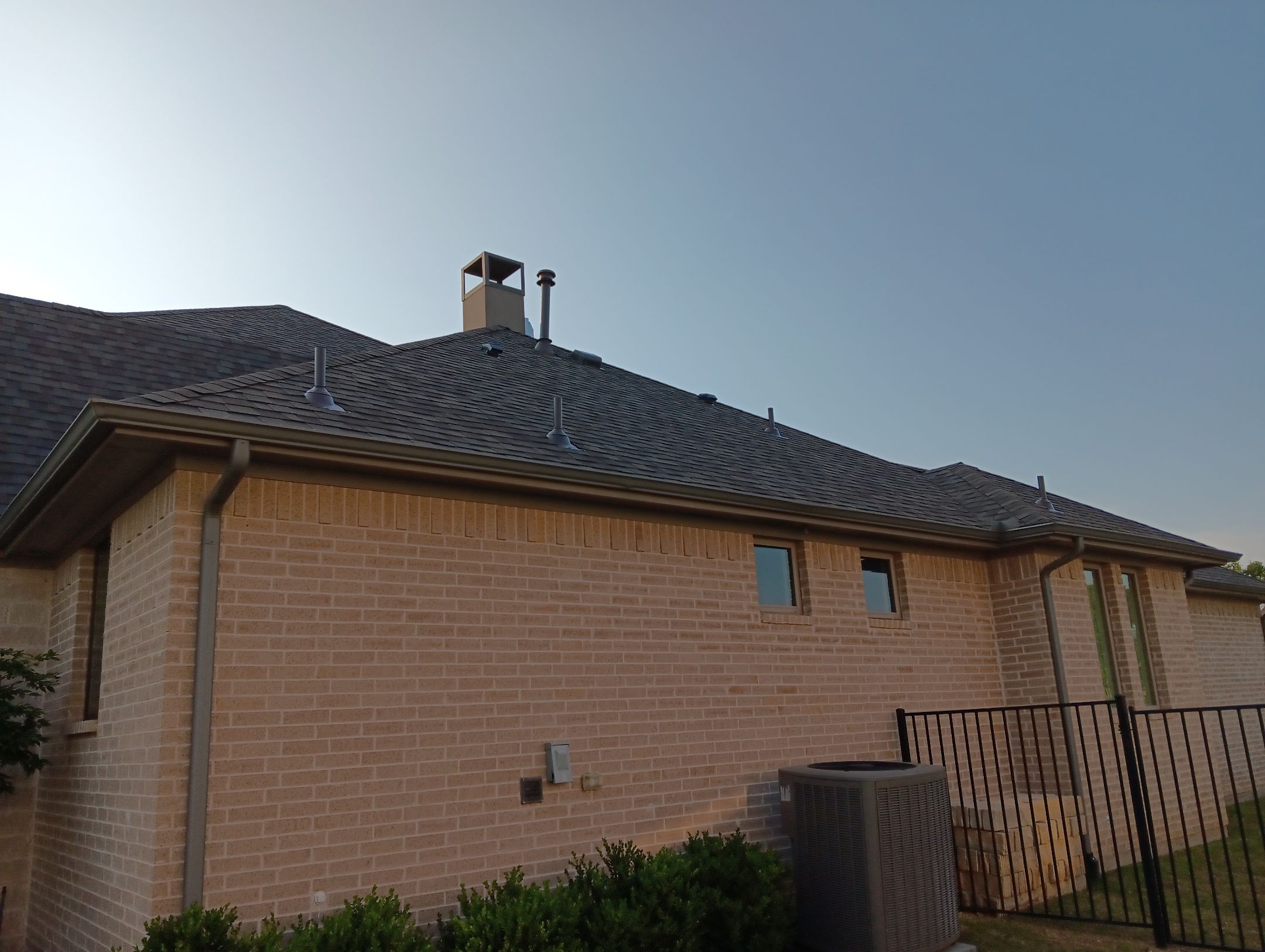 Insurance Claim Roof and Gutters using Certainteed Landmark Weathered Wood by Tex-Line Roofing