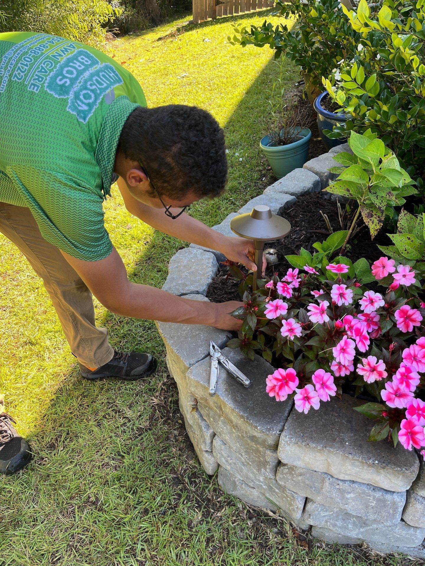 Landscape Lighting Project in Summerville by Hudson Bros Lawn Care LLC