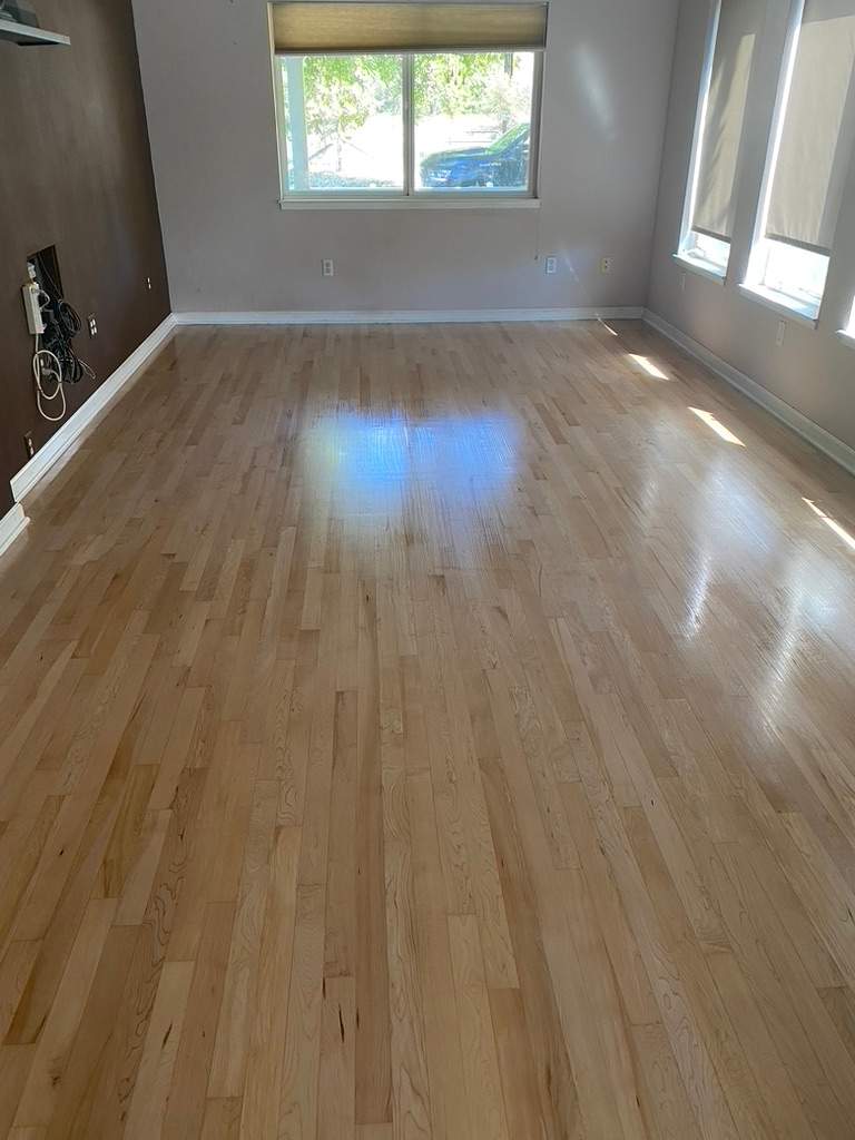 Former Gym Floors Refinished in Newcastle Residential Home by Footprints Floors South Sacramento