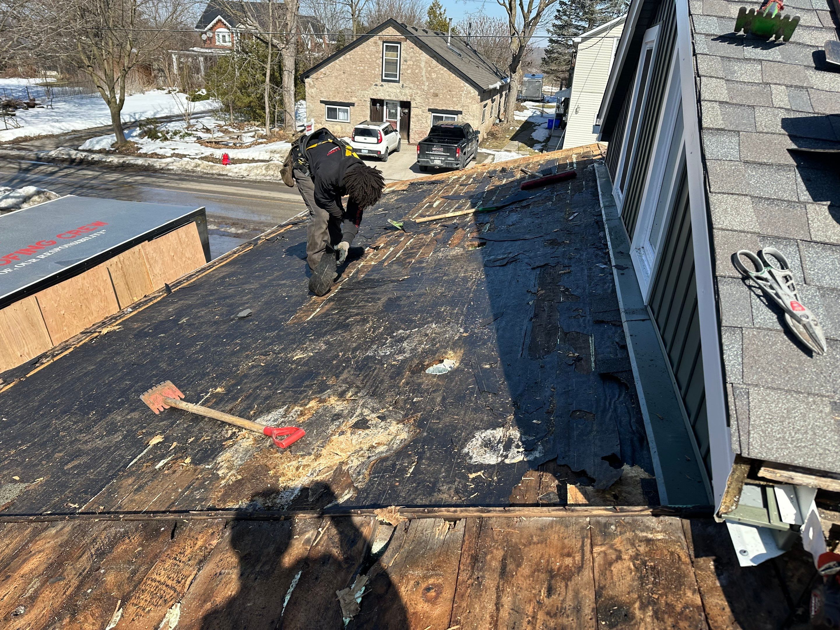 Project in Hamilton by The Roofing Crew