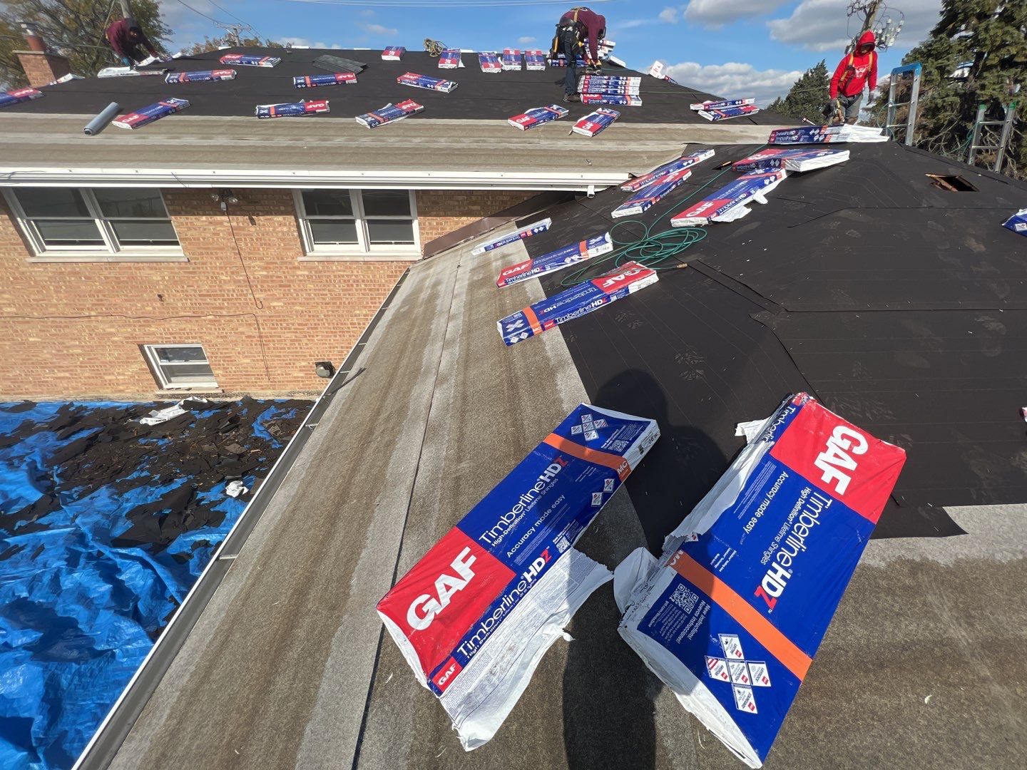 Residential Roofing Installation using GAF Timberline HDZ by Pro Home Services Inc
