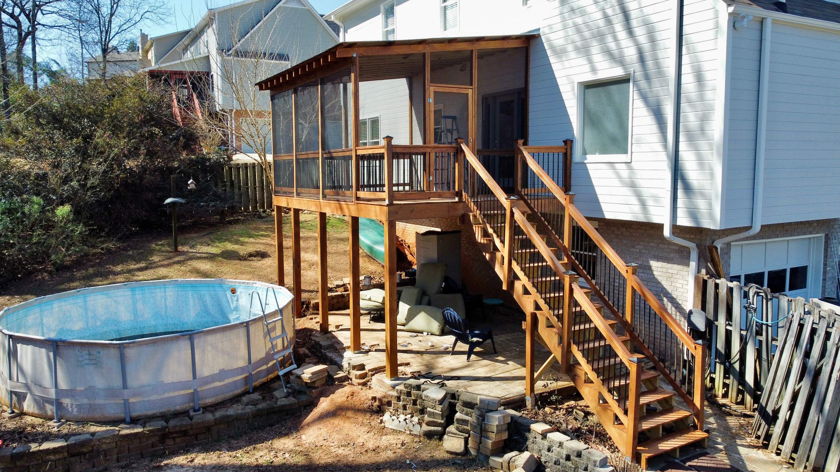 Balmoral Estates Screened Deck  by Pillar and Pine