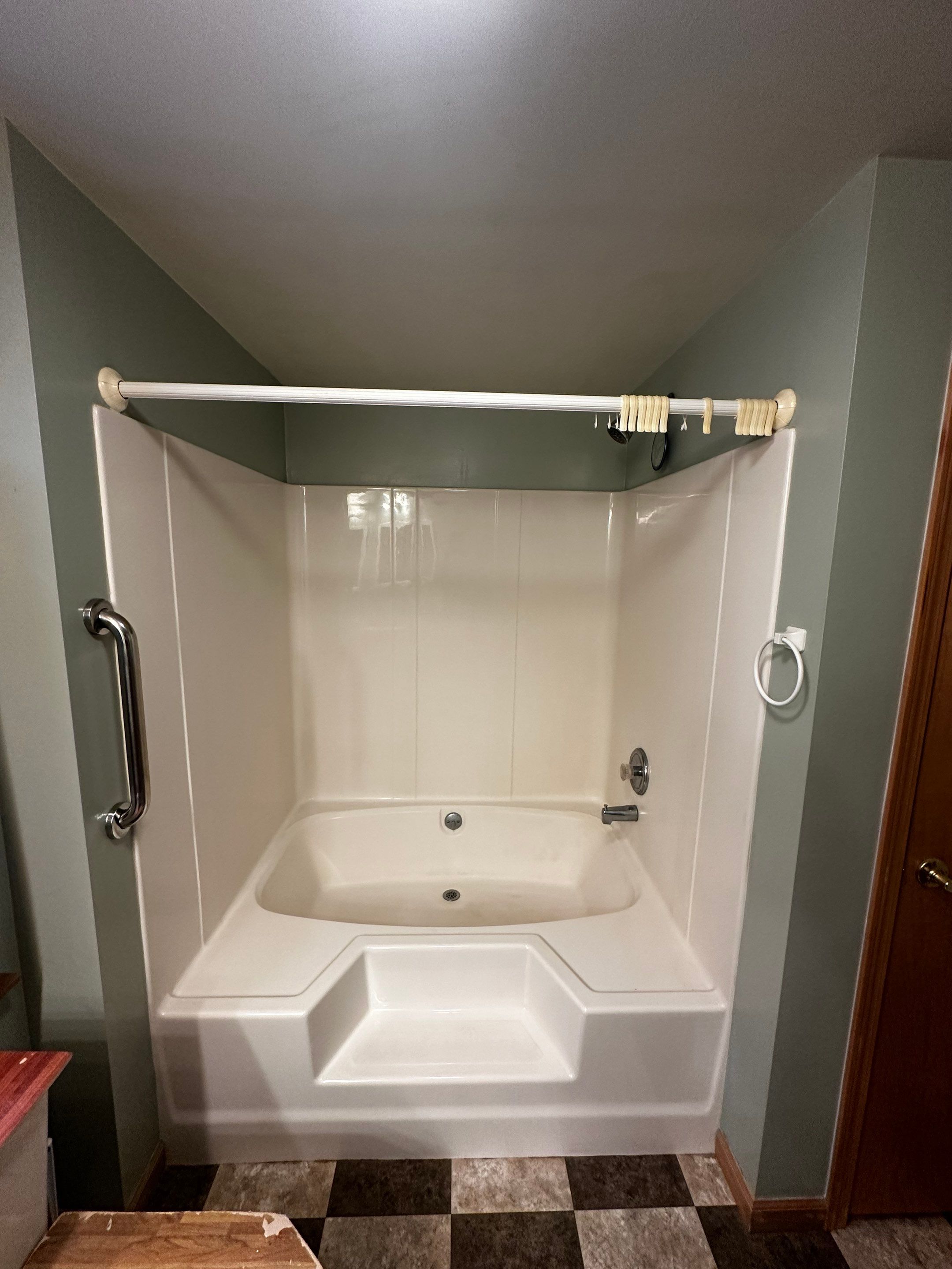 Tub to Walk-In Shower Installation in East Chatham, NY  by Yankee Home Improvement