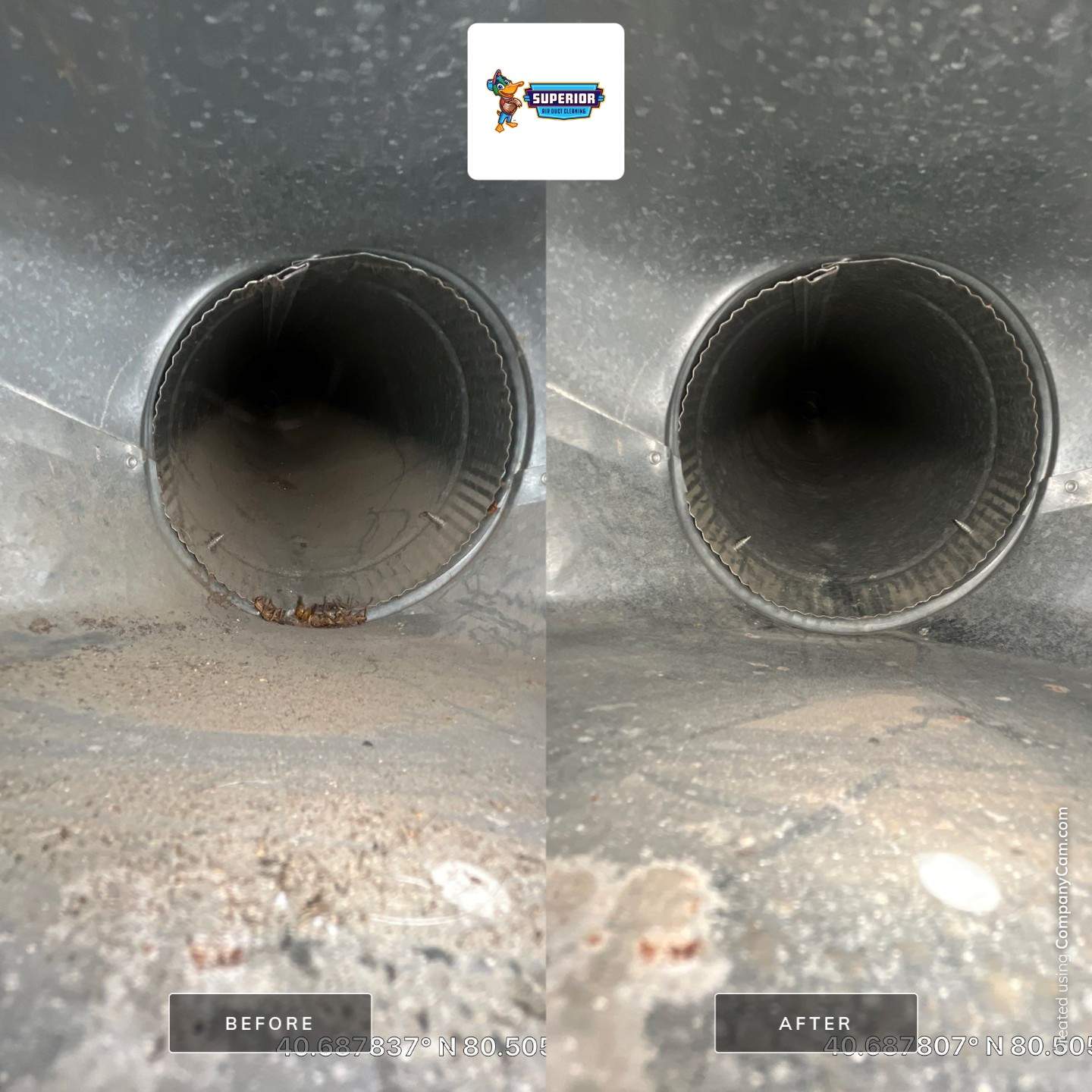 Air Duct Cleaning With a Vacuum Truck in Midland, PA by Superior Air Duct Cleaning
