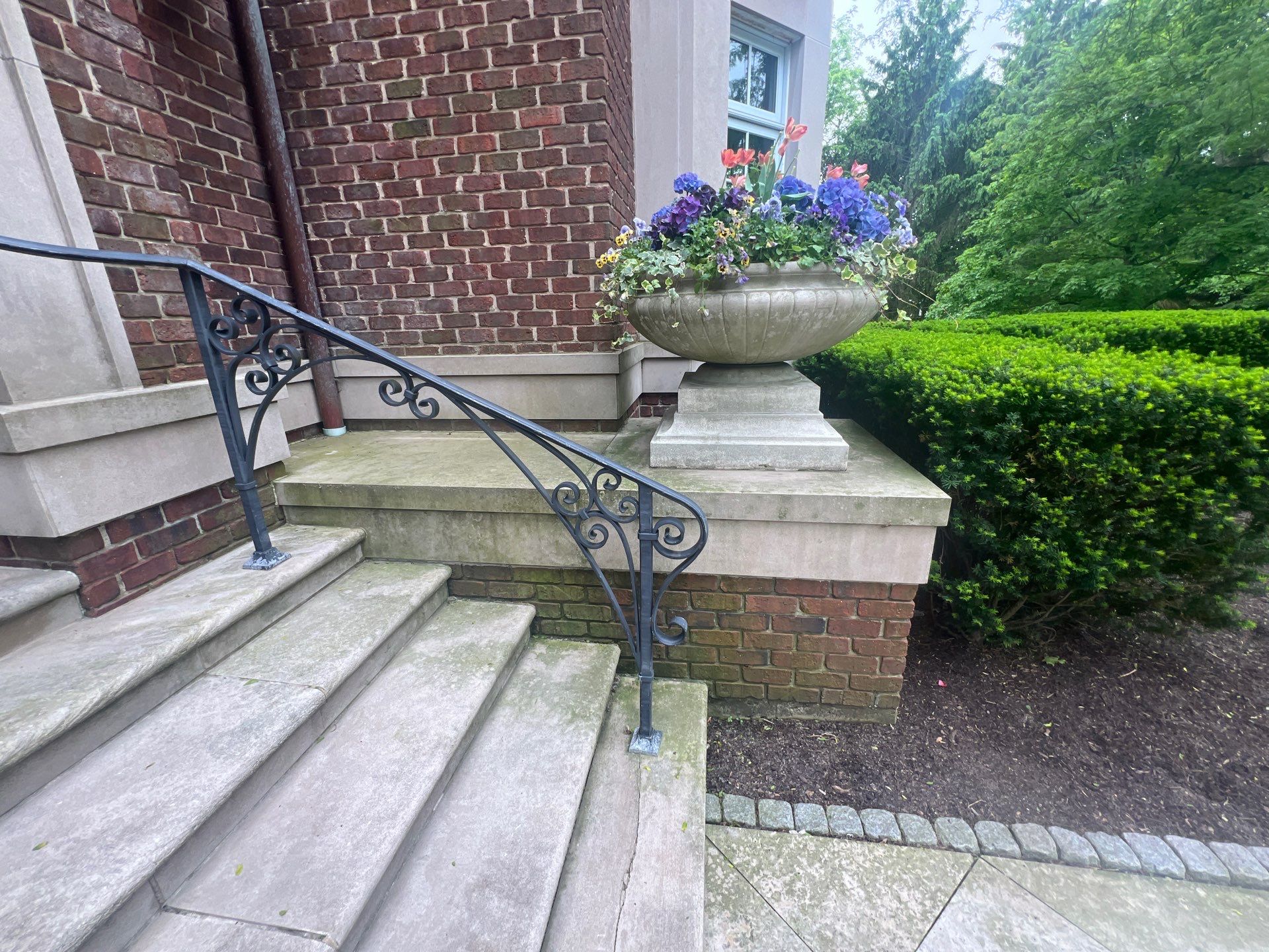 Brick paver clean, sand and seal.  using Algaecide, soft wash soap by Northern Power Washing LLC.