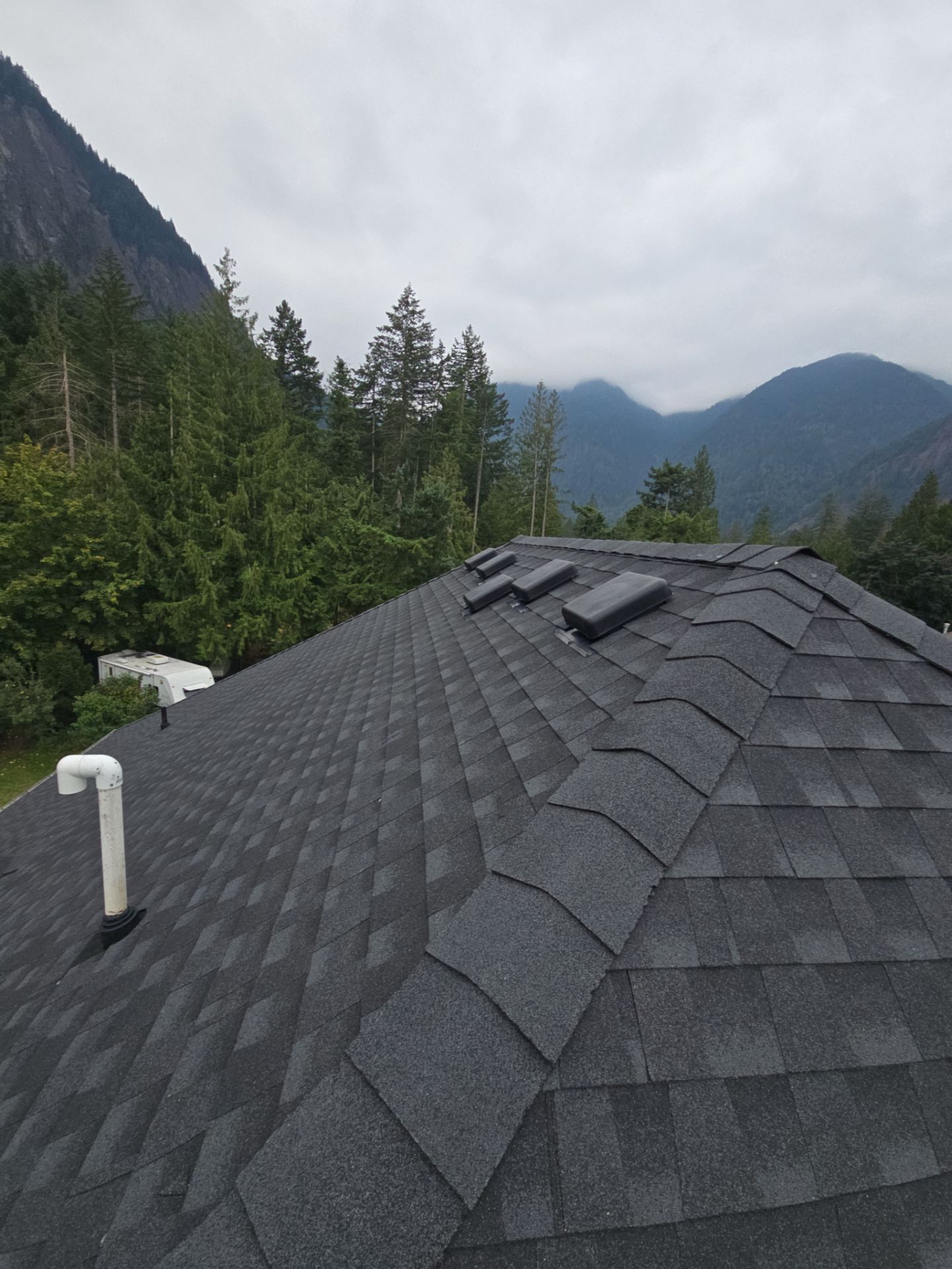 Residential Re-Roof using GAF Timberline HDZ Charcoal  by Top Notch Roofing Inc