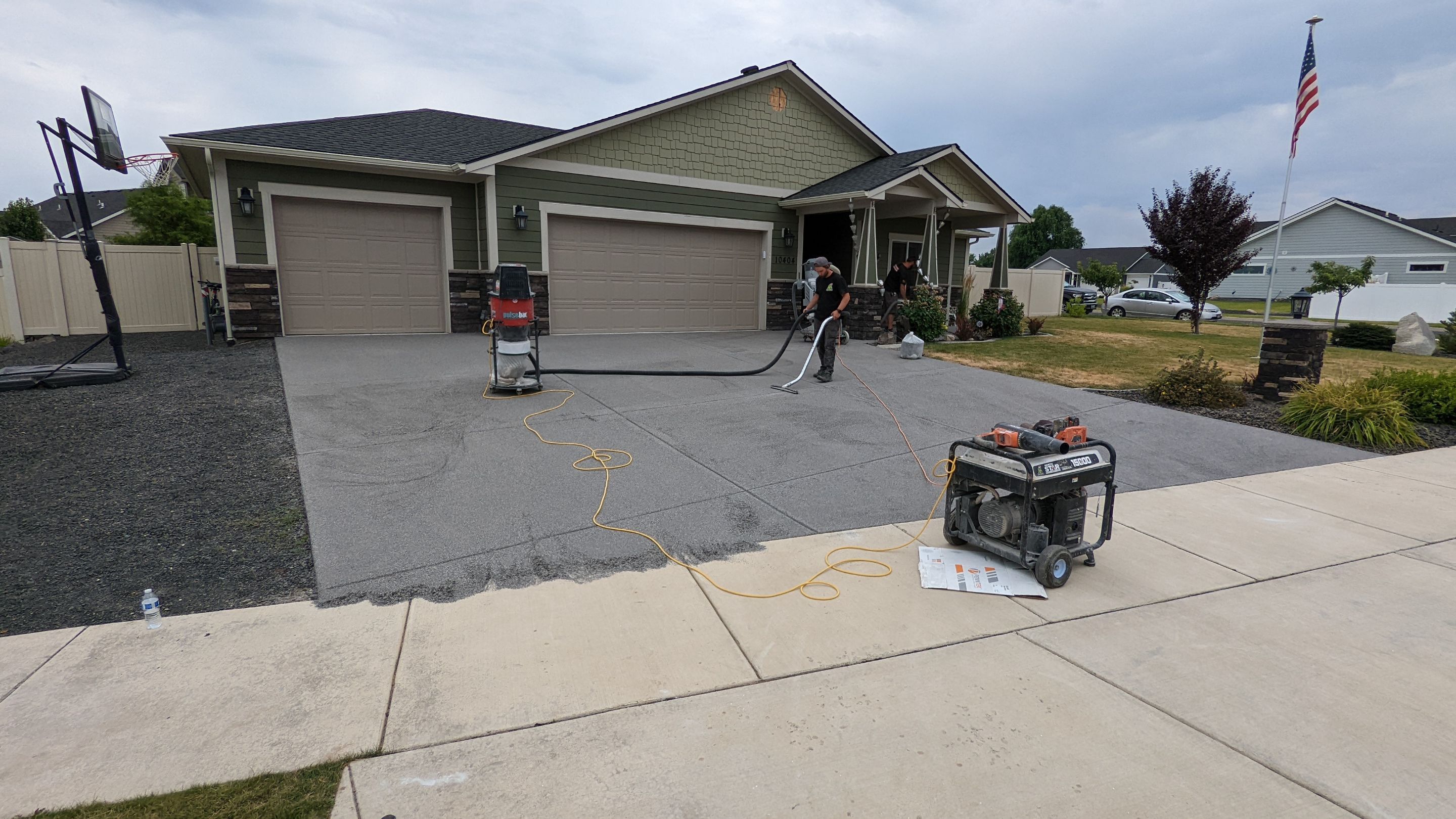 Driveway using Greystone 1/8" by Croc Coatings, LLC