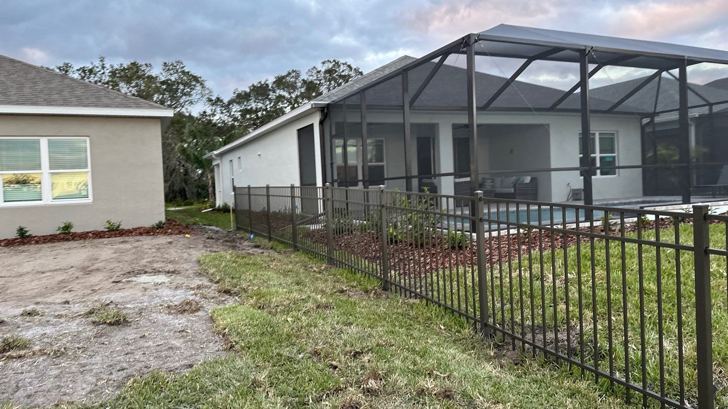 Aluminum Fence Installation using Black 3 Rail Aluminum Fence by Asap fence and gates, LLC