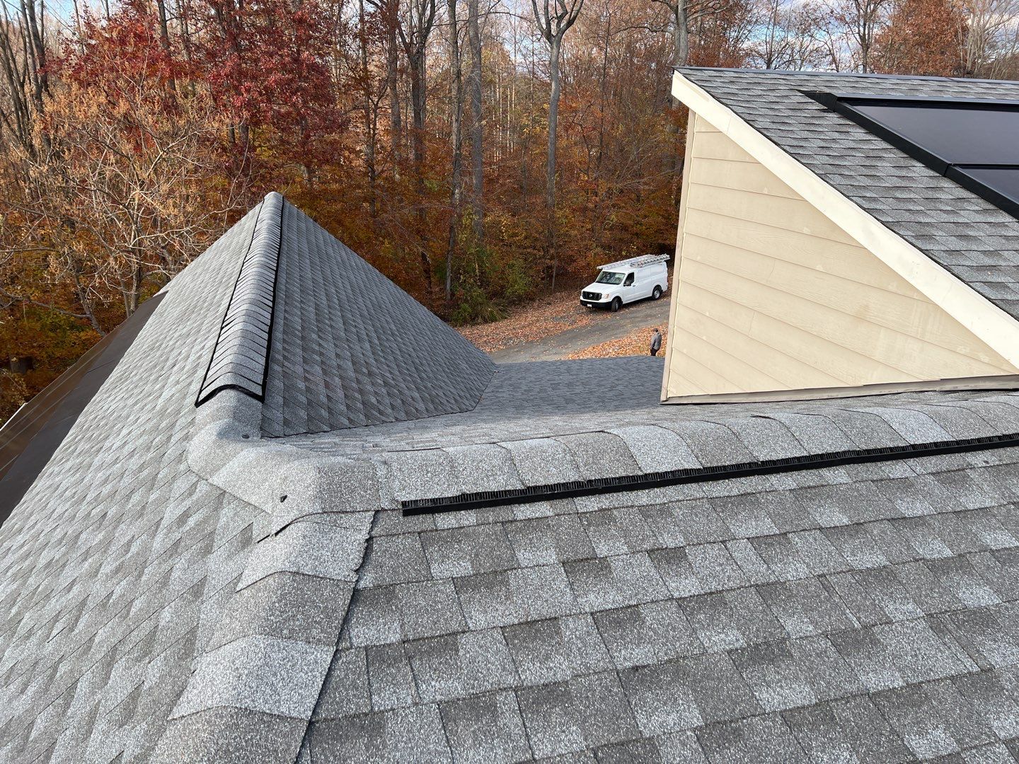 Solar Roof using GAF Decotech integrated panels by American Home Contractors