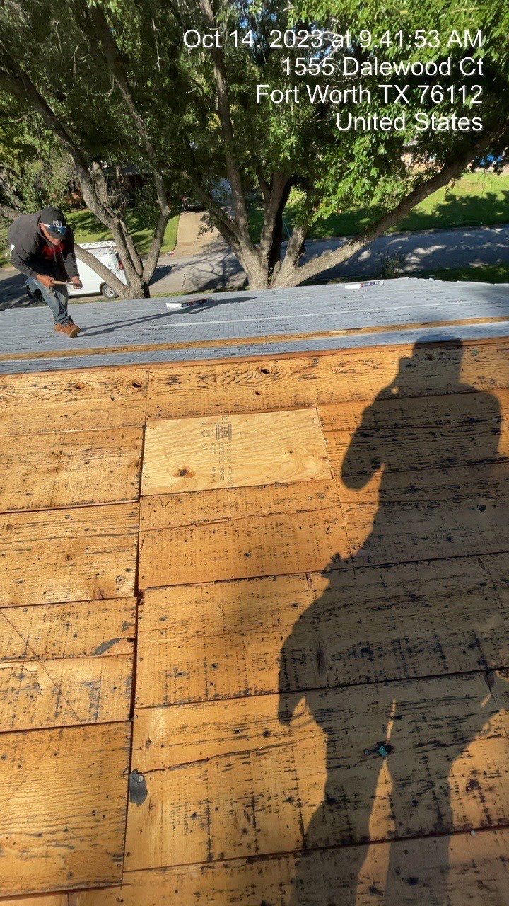 Residential Roof Replacement using GAF HDZ Shingles - Ft. Worth TX by Roof Experts