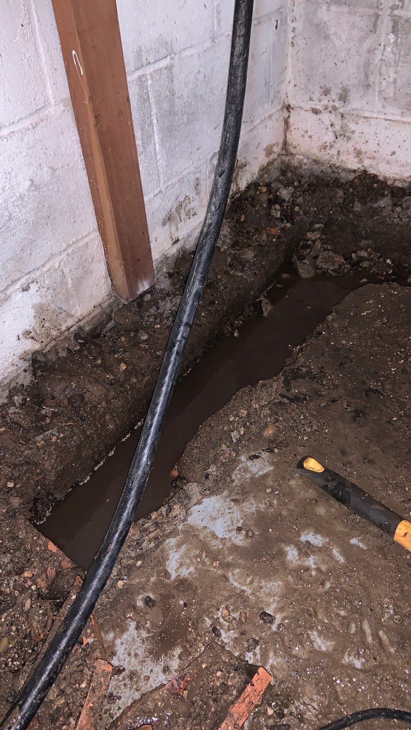 Custom Dual Sump System for Maggie by Waterproofing Northeast