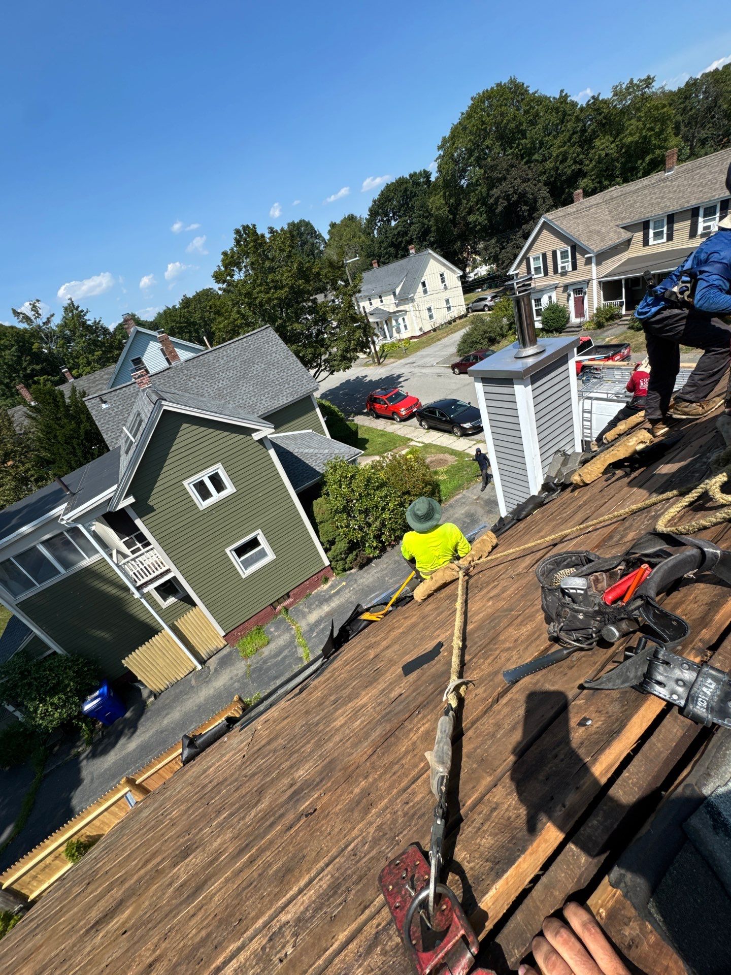 Full Roof Replacement + Custom Gutter Install | Onyx Black Finish by Mighty Dog Roofing of Greater Middlesex County