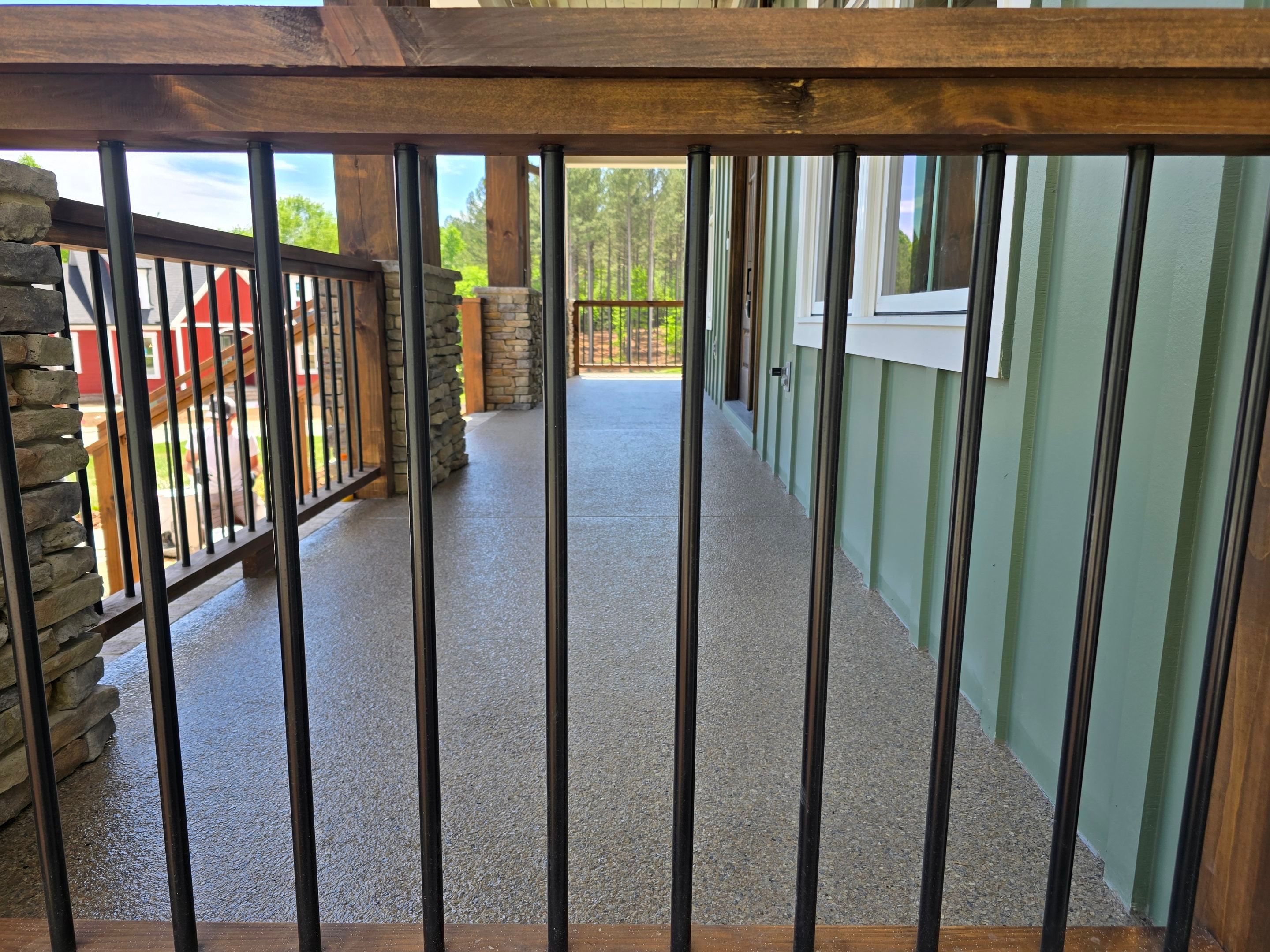 Garage & Porch Upgrade Using Mocha Match & Obsidian  by Elite Floor Solutions
