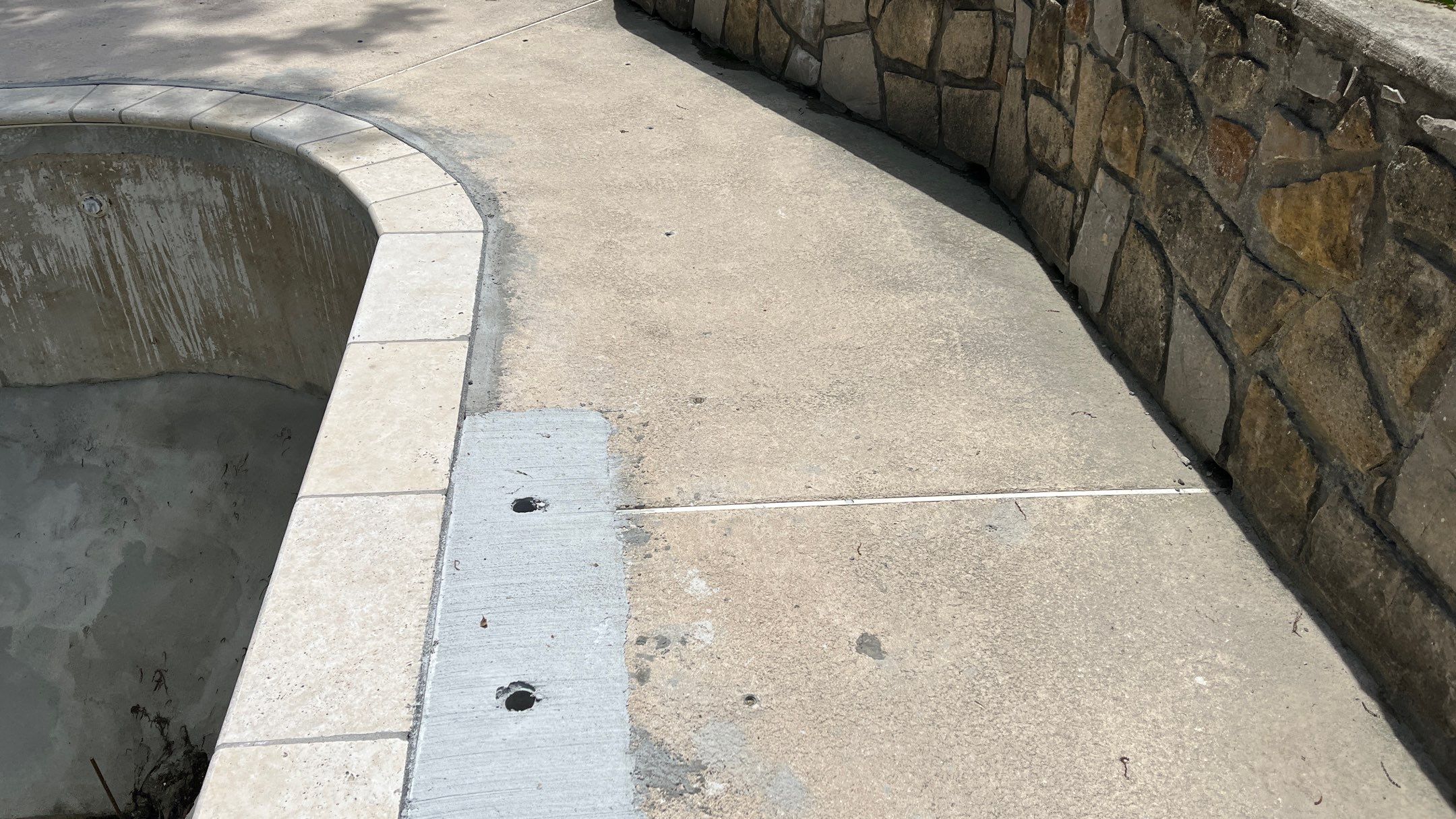 Pool Deck Resurface W/ Custom Scoreline - Olathe, KS by Big Red Decorative Concrete, LLC