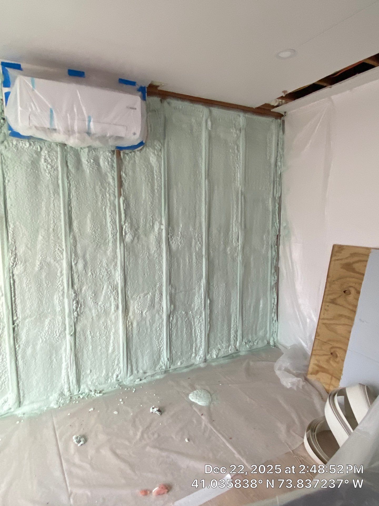 Exterior Walls Using Closed-Cell Spray Foam by NYS Foam & Energy