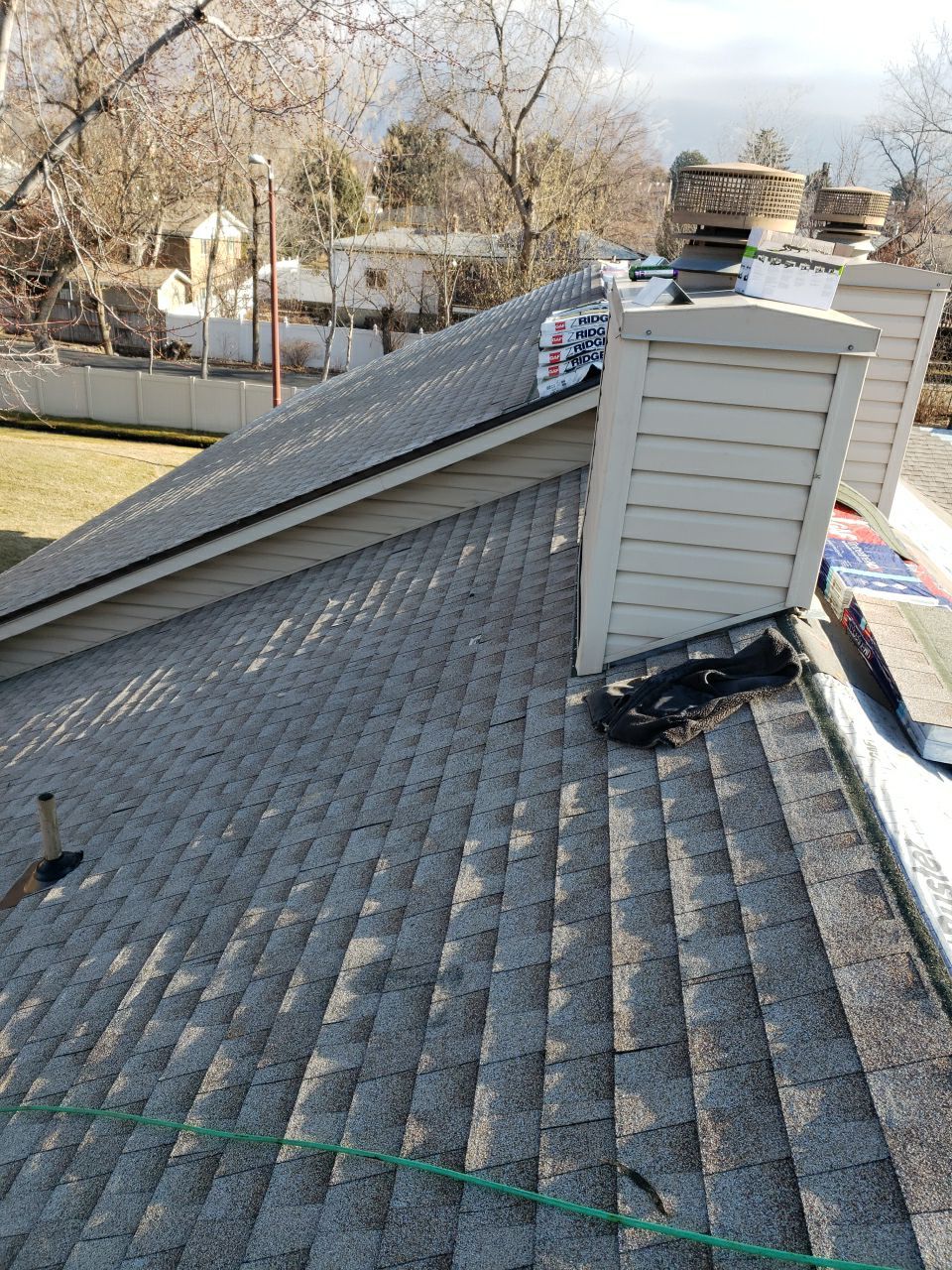 Storm Damaged Roof using GAF Timberline HDZ - Lifetime Shingle by The Roof Doctor