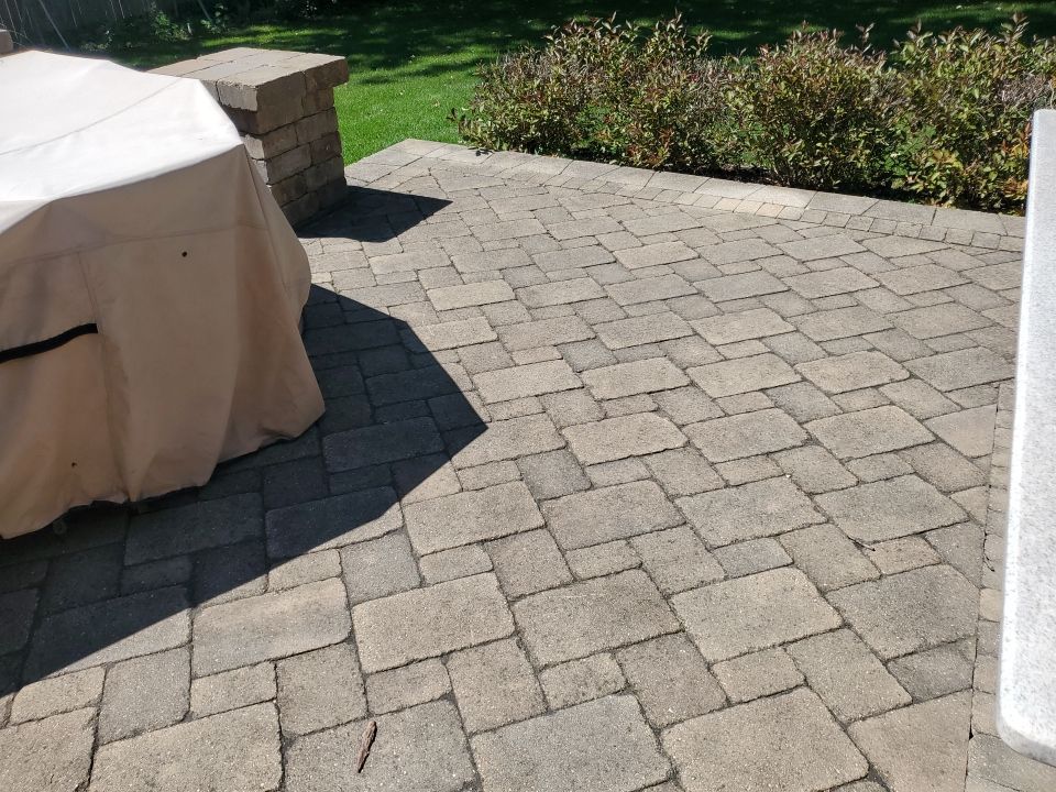 Brick paver clean, sand and seal.  using Surebond SB-1300 by Northern Power Washing LLC.