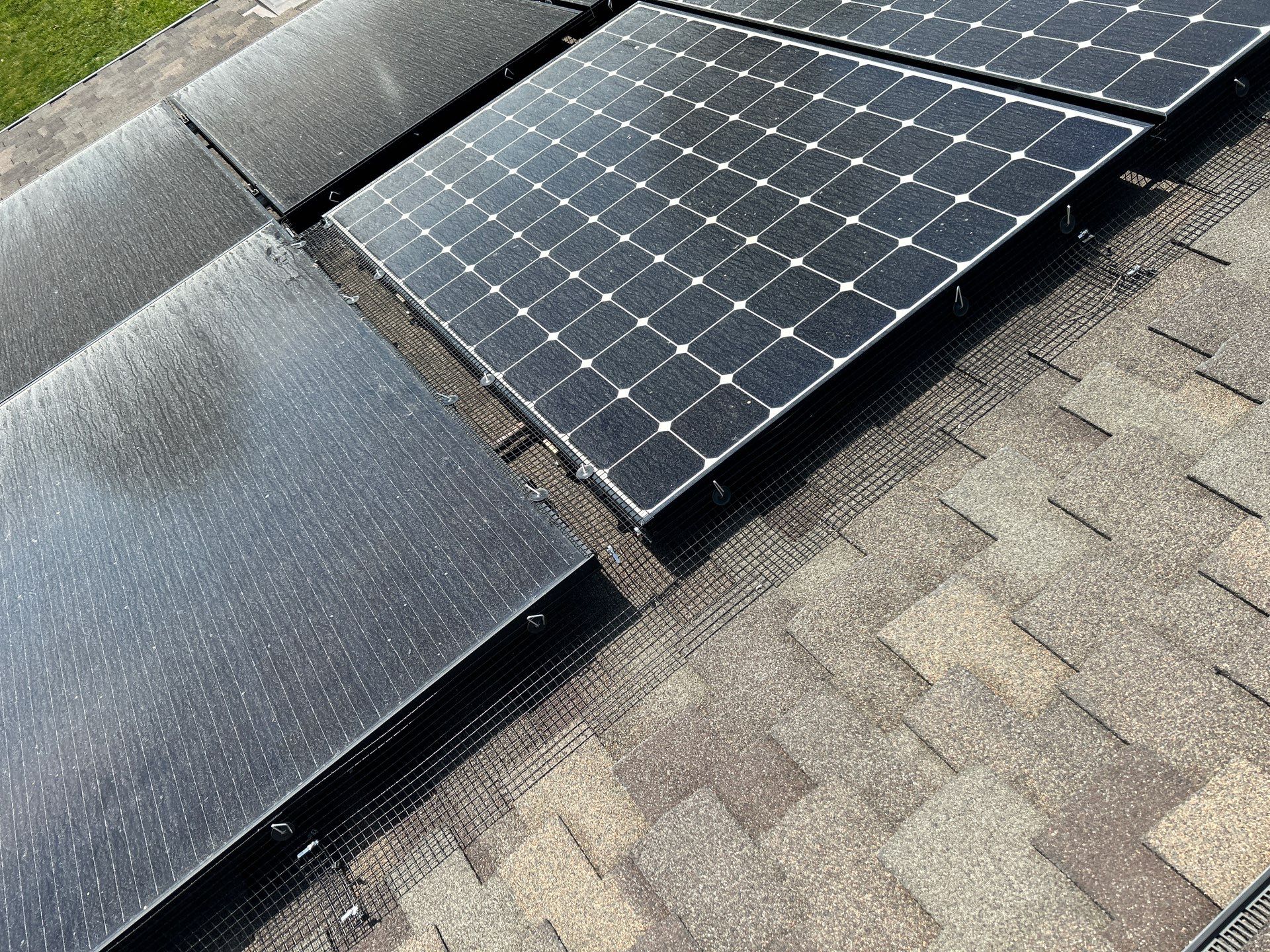 Solar Panel Critter Guard Installation by All One Solar Shine