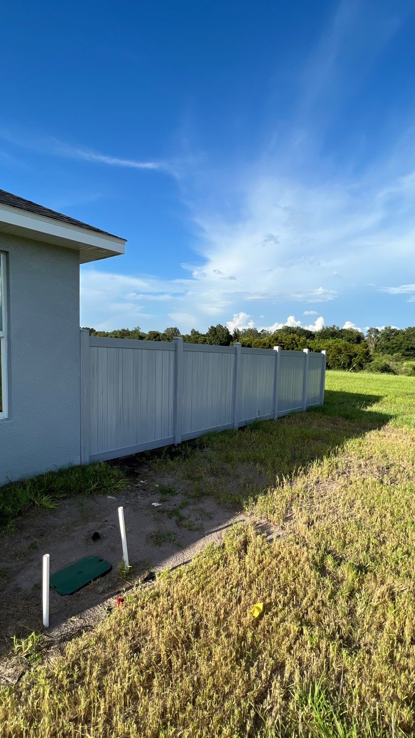 Wimauma, FL 6ft. Tall Slate Gray Vinyl Privacy  by Asap fence and gates, LLC