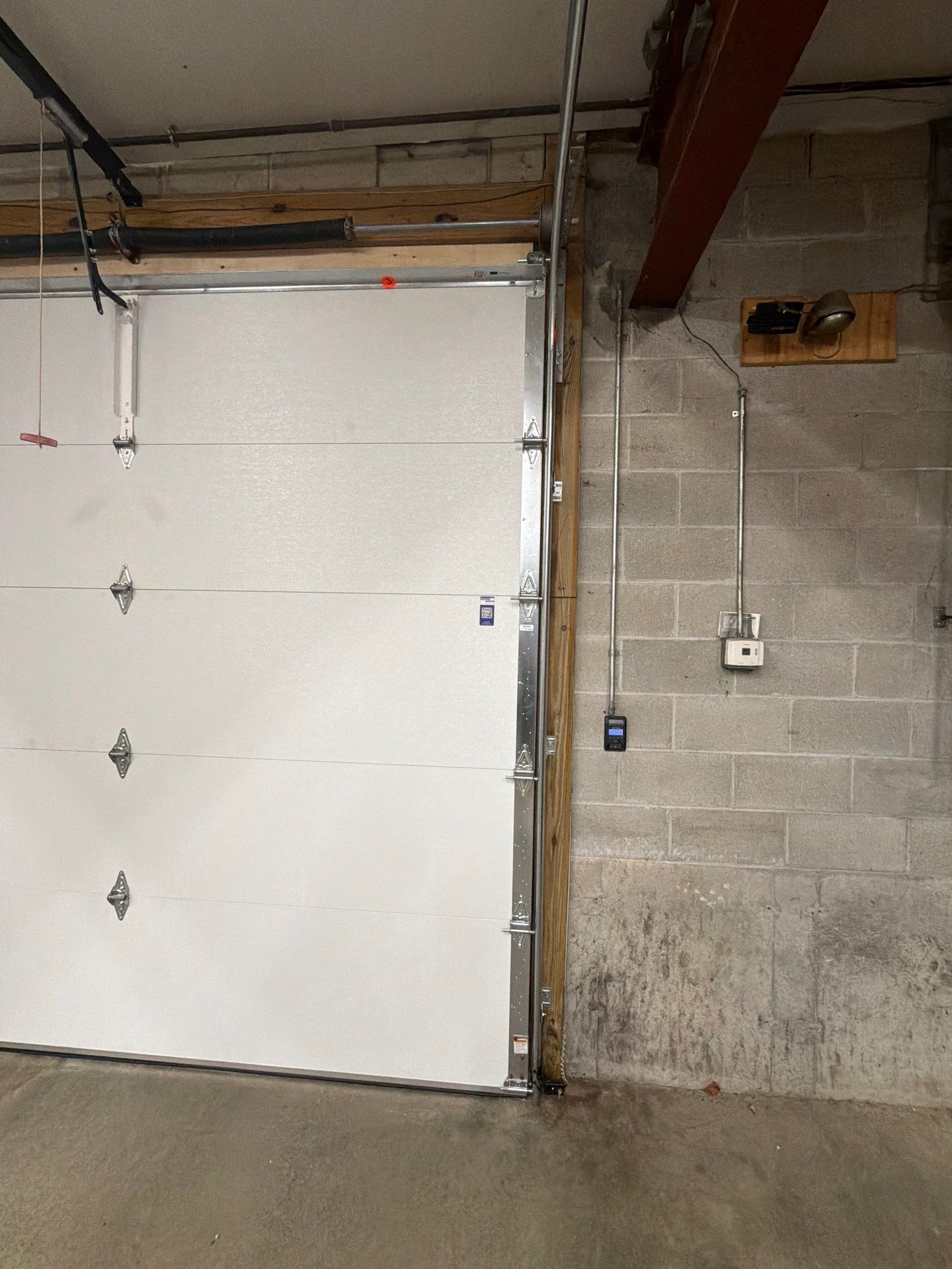 Commercial Door Installation using Raynor Encore Garage Door by Keene Door